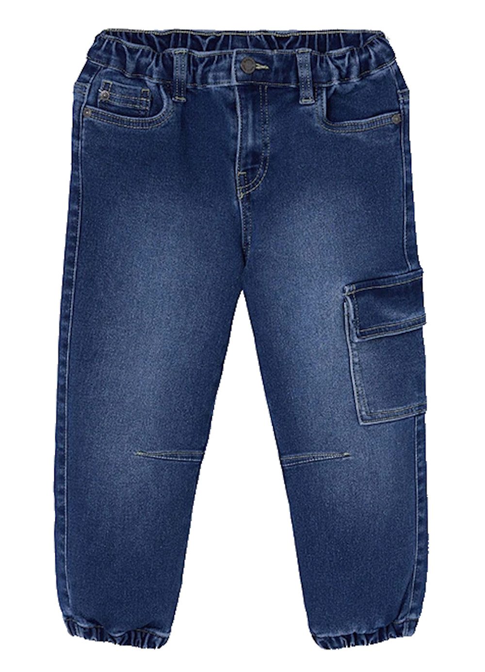 BÒBOLI 5-Pocket-Jeans BÒBOLI Jungen Jeans Hose Schlupfhose denim blue (1-tlg)