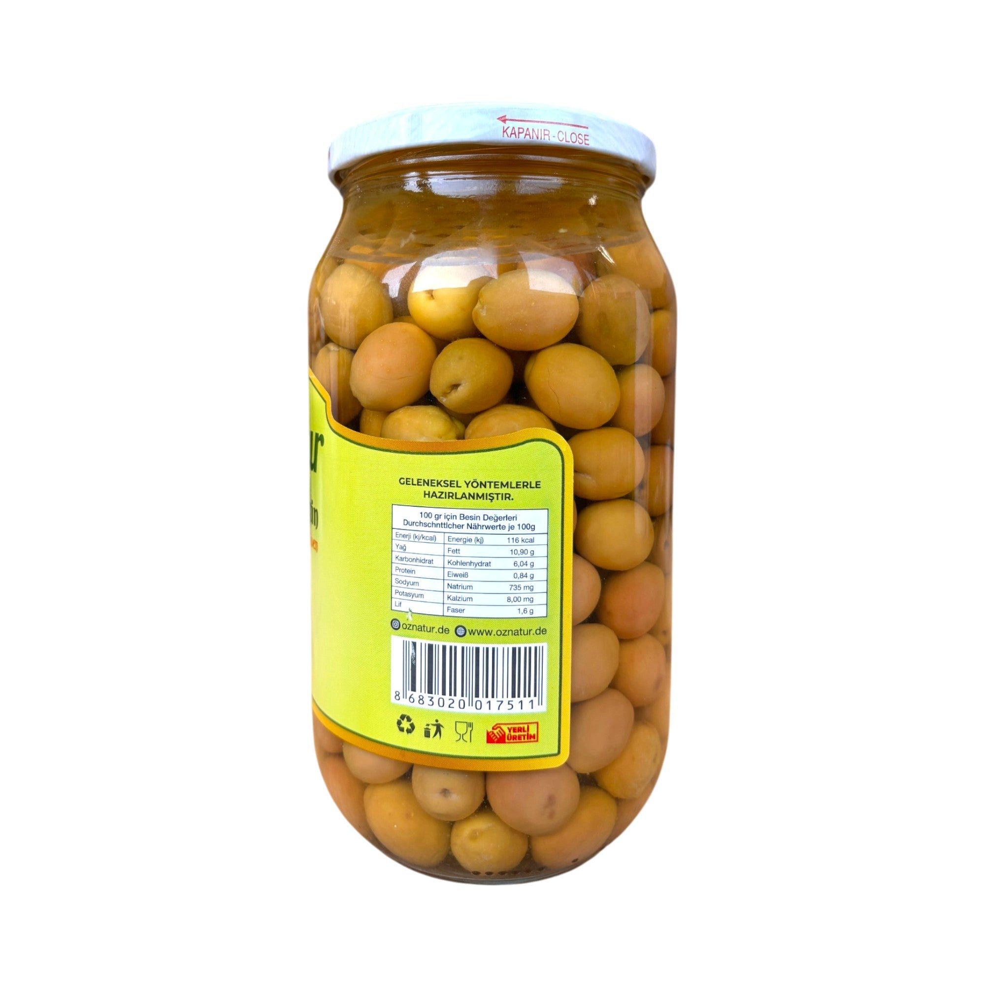 Öz Natur Antipasti, Grüne Oliven (Ayvalik) 900g