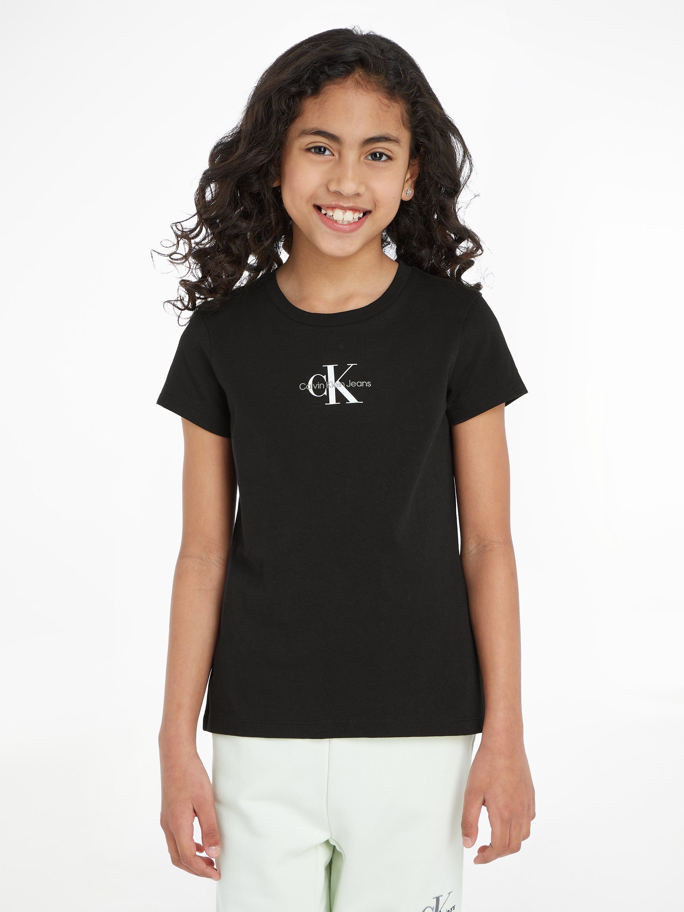 Calvin Klein Jeans T-Shirt MICRO MONOGRAM TOP Ck Black