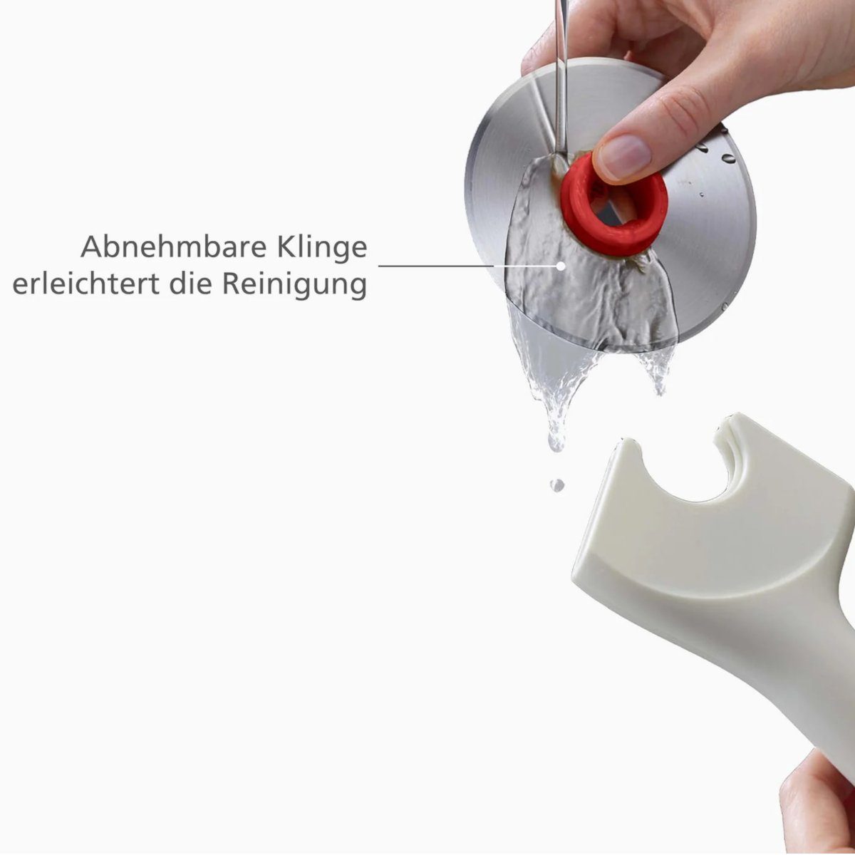 Joseph Joseph Pizzaschneider Pizzaschneider RINGO mit abnehmbarer Klinge, Leichte Reinigung dank abnehmbarer Klinge