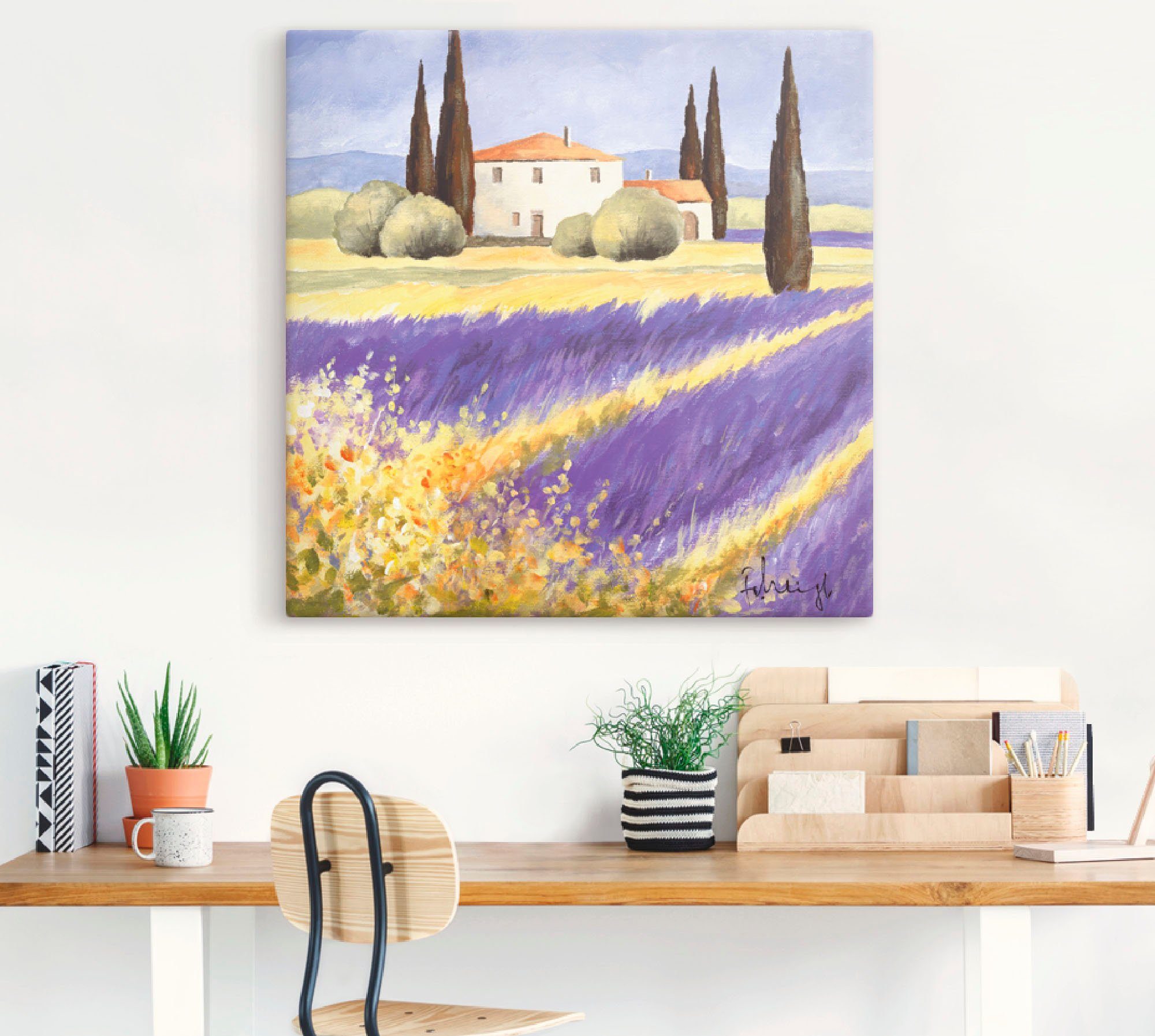 Artland Wandbild Licht der (1 Felder als Wandaufkleber St), Provence, Leinwandbild, oder Poster versch. in Größen