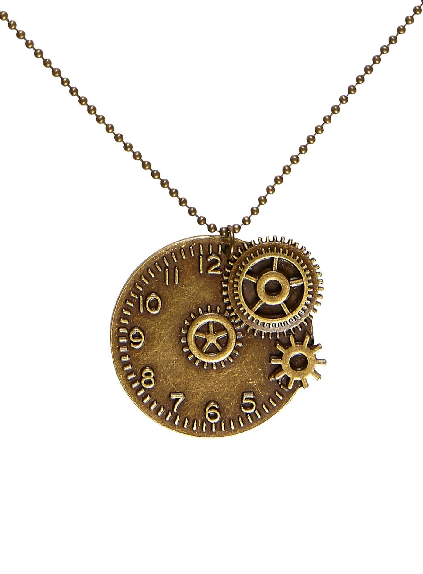 Widdmann Kostüm Steampunk Halskette Uhr