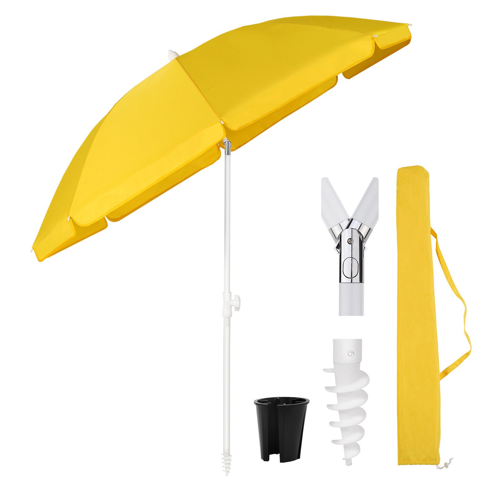 Sekey Sonnenschirm Ø180 cm Balkonschirm Terrassenschirm günstig online kaufen