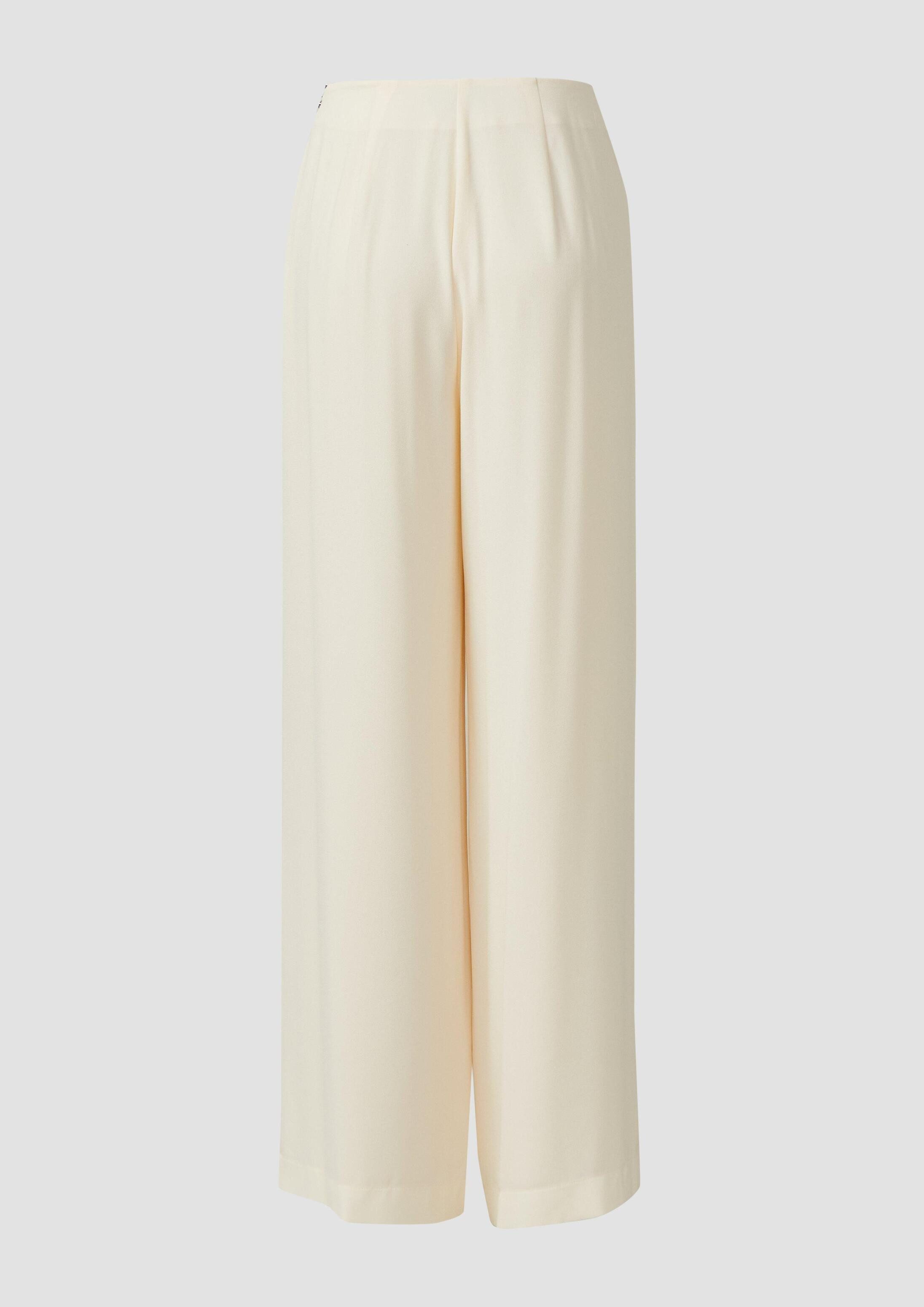 s.Oliver Chinos Hose Plissierte Wide-Leg-Hose