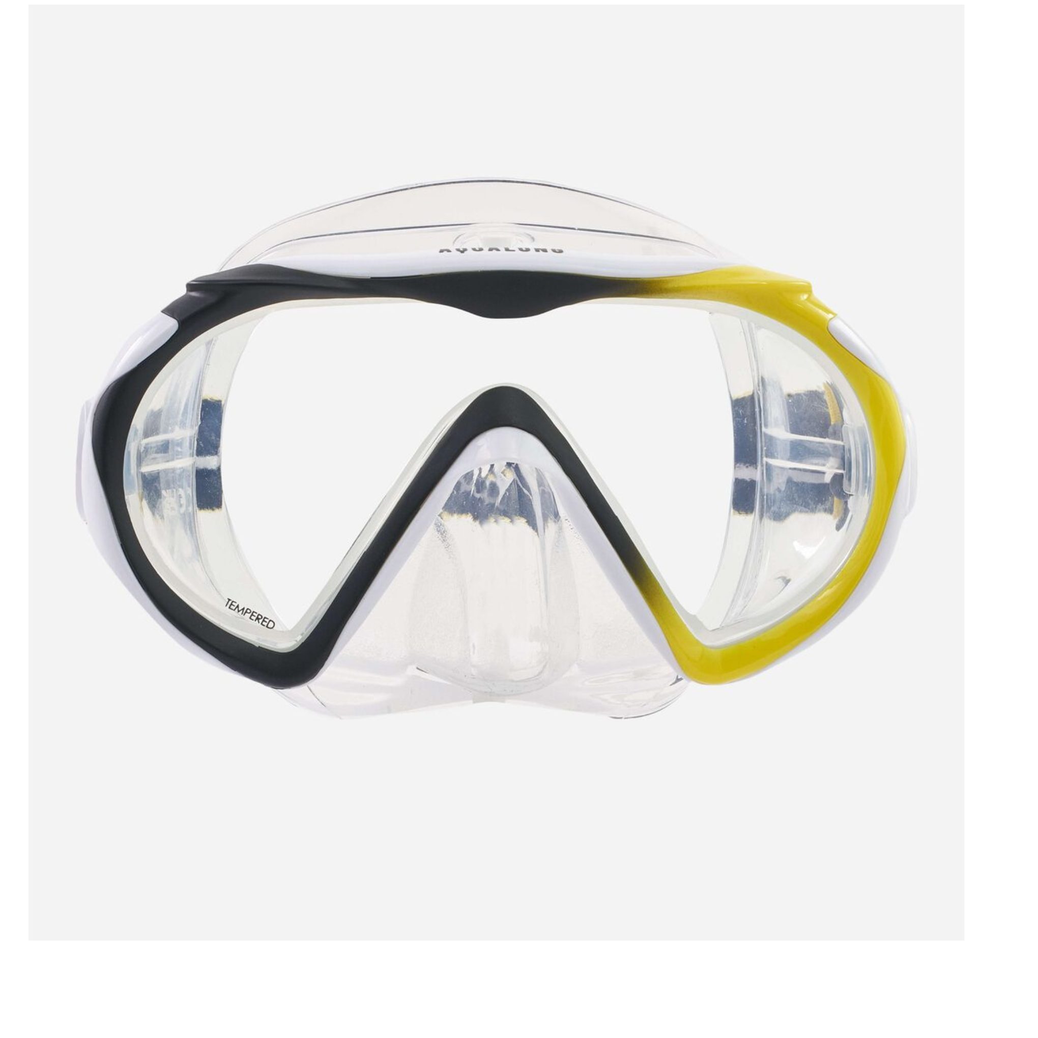 Aqualung Taucherbrille COMPASS BLACK YELLOW