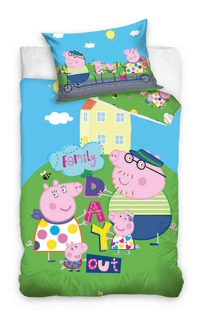 Babybettwäsche Peppa Pig Babybettwäsche Schweinchen Peppa 100 x 135 cm, Peppa Pig