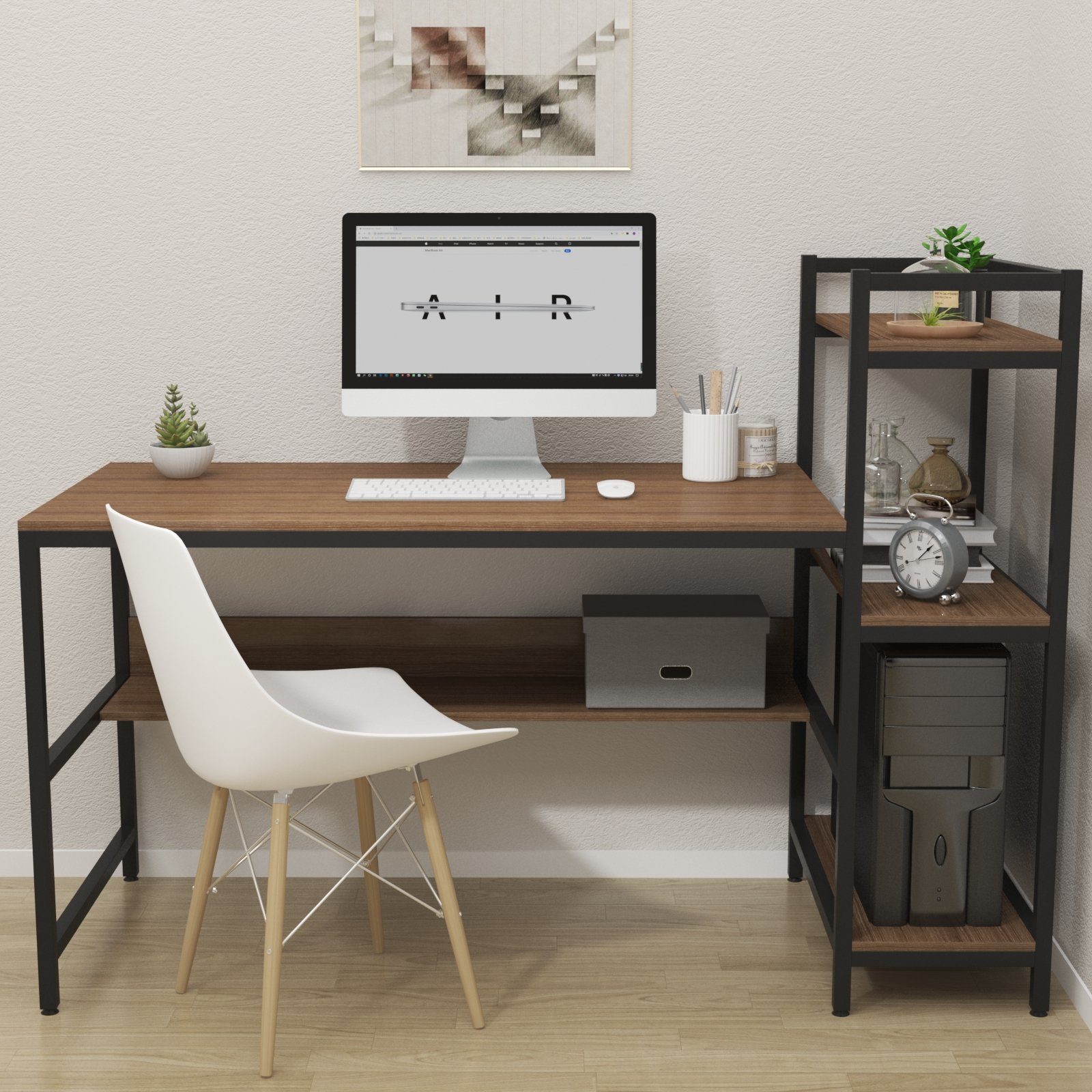 Dripex Schreibtisch mit Ablage Computertisch, PC-Tisch günstig online kaufen