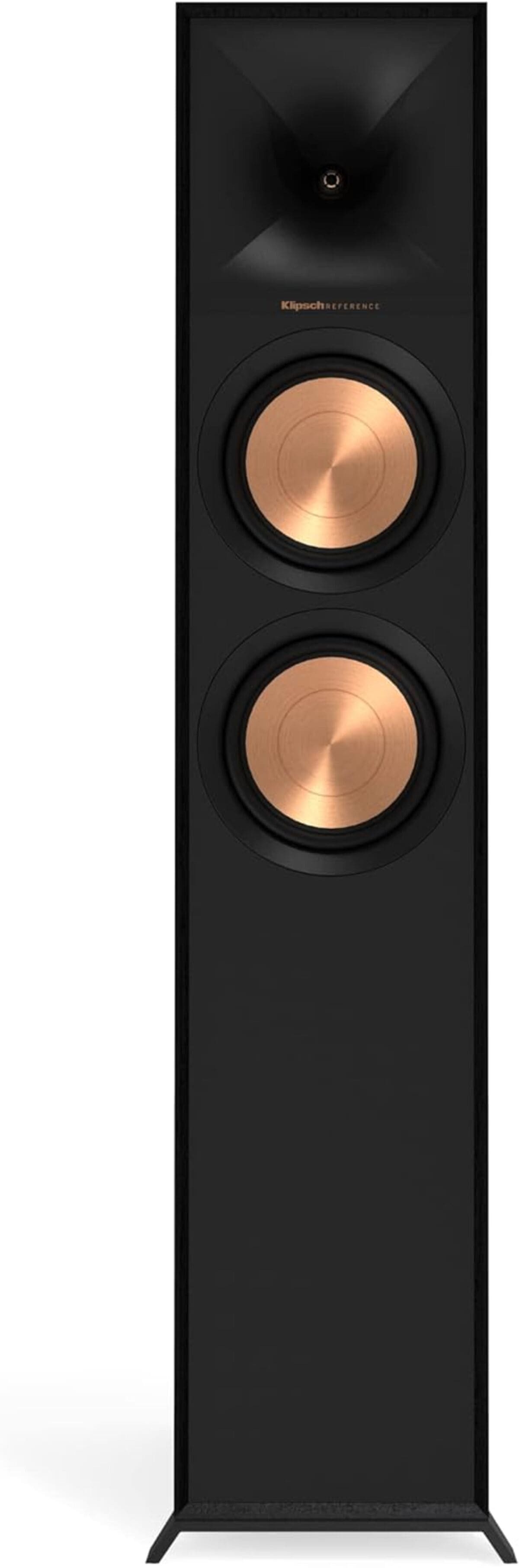 Klipsch R-605FA Standlautsprecher mit Dolby Atmos, schwarz Stand-Lautsprecher