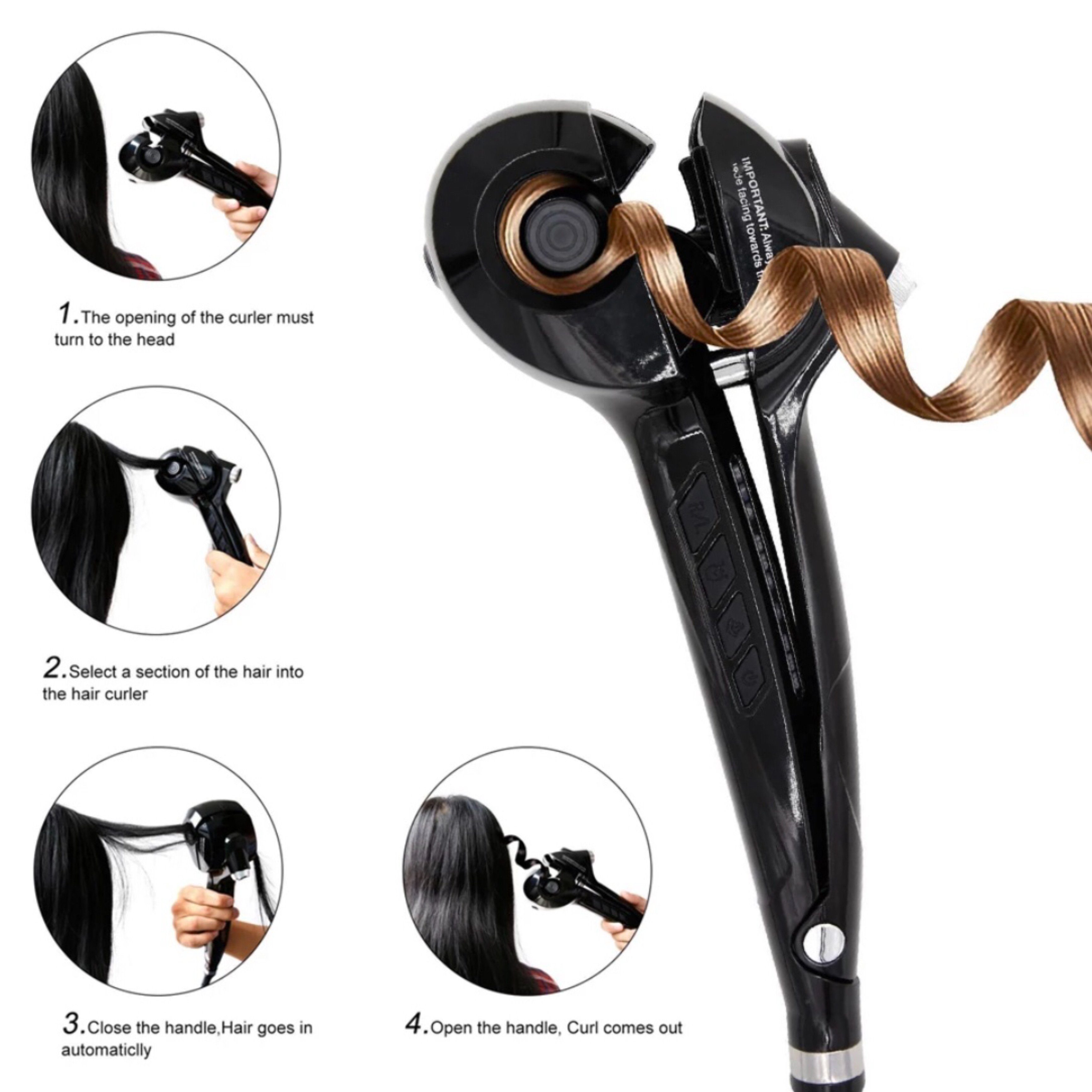 Lalano`S Cosmetics Lockenstab Keramik-Beschichtung Smart Hair Curler, Curler, automatischer Keramik-Steam