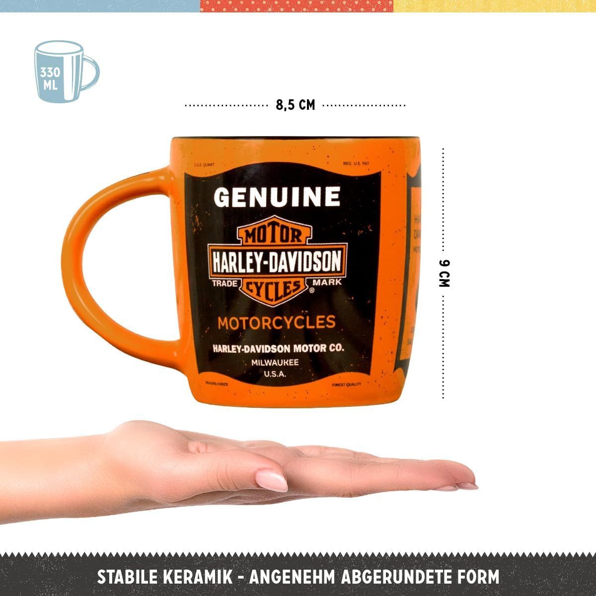 Nostalgic-Art Tasse Kaffeetasse - Harley-Davidson – Genuine Motorcycles