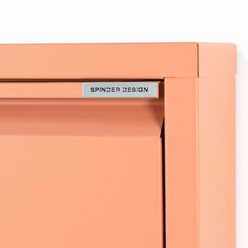 Spinder Design Schuhschrank Metall, Breite 75 cm, Tiefe 12,5 cm