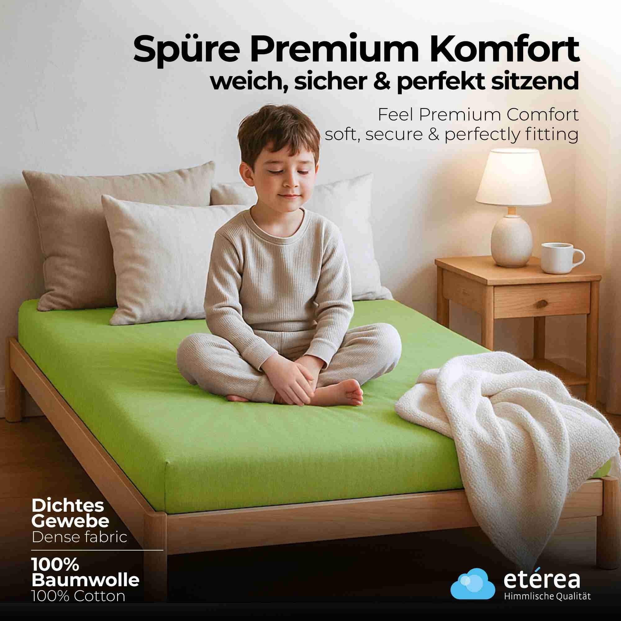 etérea Himmlische Qualität Spannbettlaken etérea Comfort Jersey Spannbettla günstig online kaufen