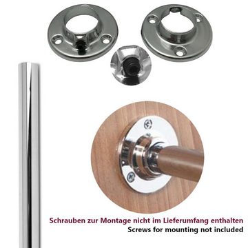 HOOZ Kleiderstange aus Chrom mit Halterung für Ordnung im Schrank (1 St., 50 cm - kürzbar), aus Metall