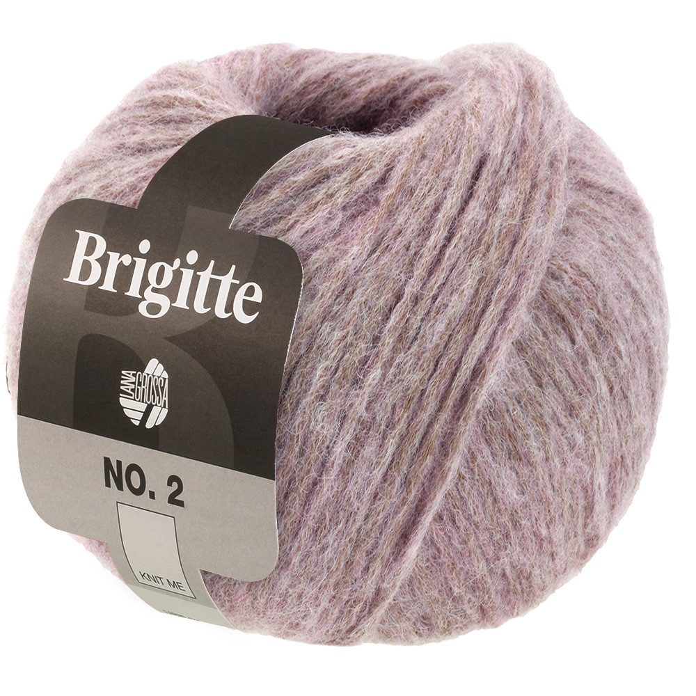 LANA GROSSA BRIGITTE NO. 2 Alpaka Baumwolle Strickgarn Häkelwolle, 140 m (Alpaka-Mix für voluminöse Lieblingsstücke, Flauschiges Fashiongarn für moderne Stricklooks), 50 g