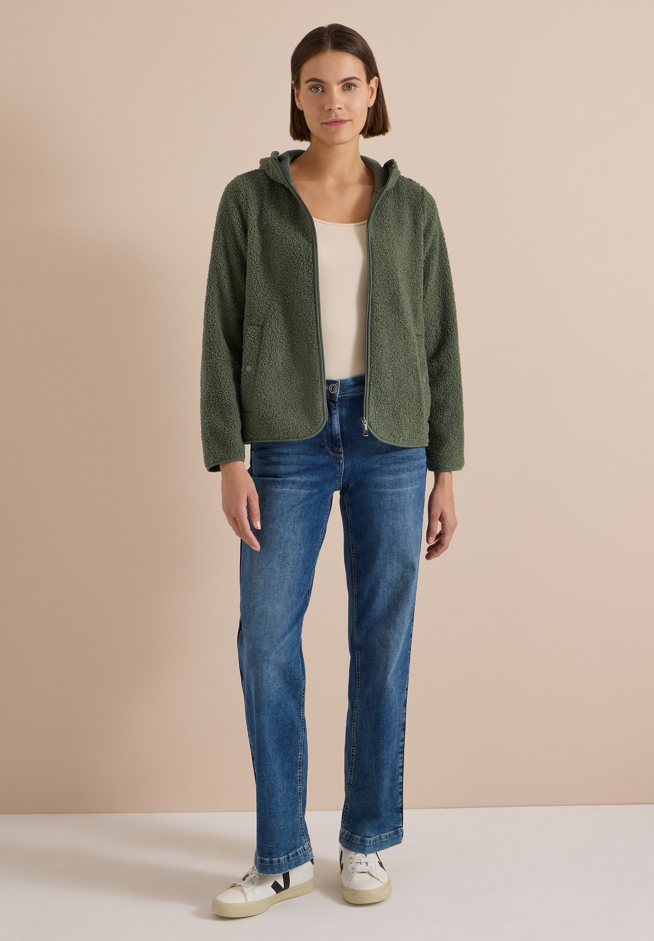 CECIL Cardigan mit Kapuze