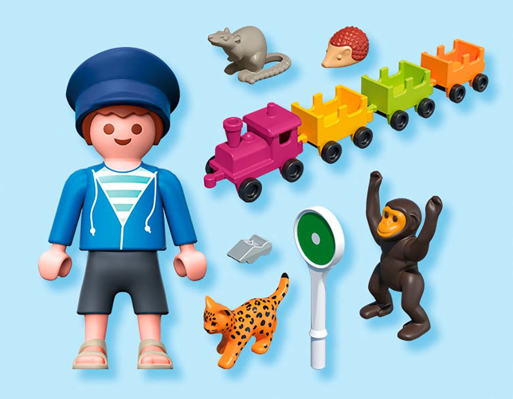 Playmobil® Kleine Lokausfahrt (71951), Animals & Friends Konstruktions-Spielset, (21 St), Made in Europe – Bild 5 von 5