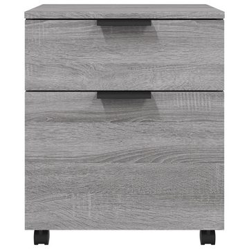 vidaXL Aktenschrank Mobiler Aktenschrank mit Rollen Grau Sonoma 45x38x54 cm (1-St)