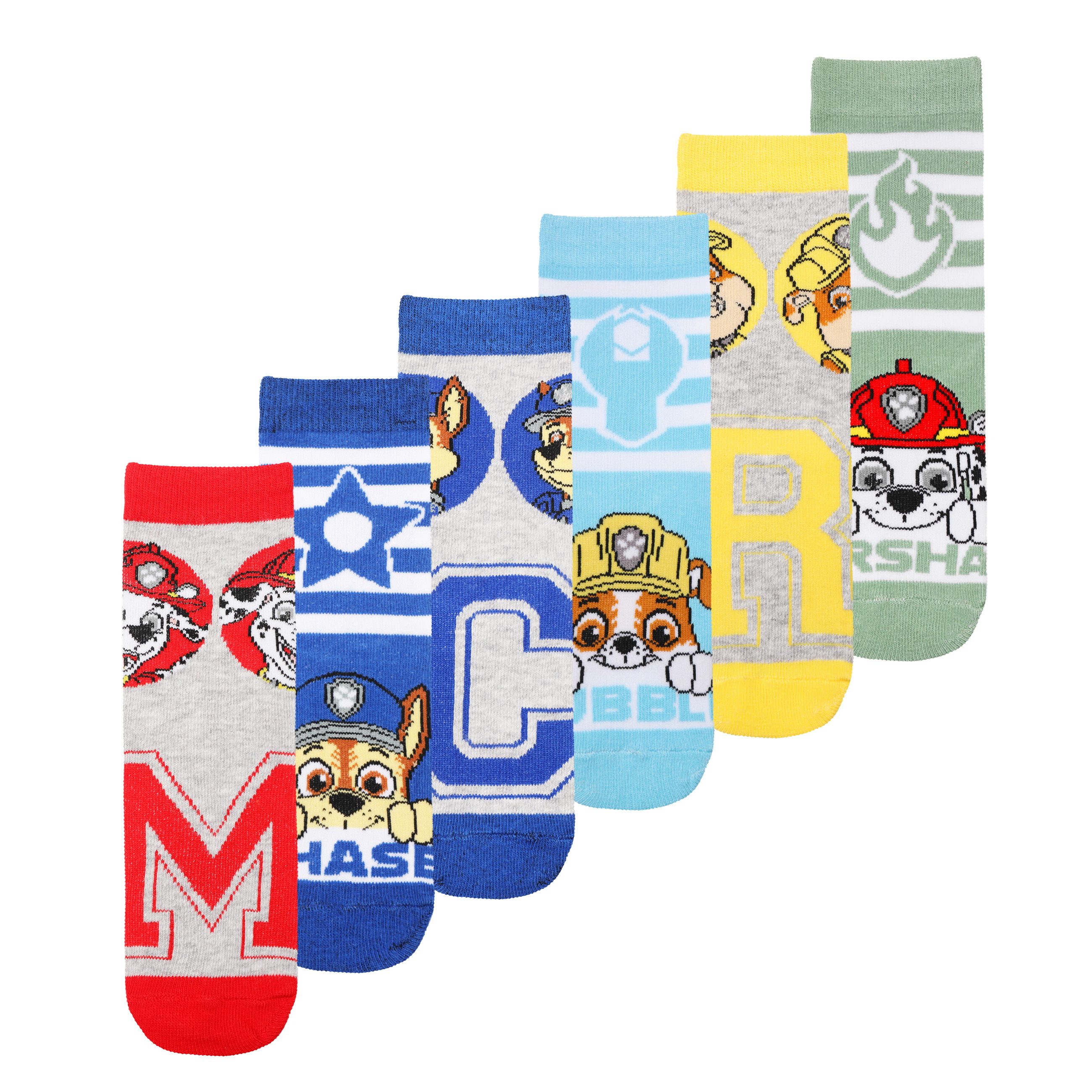PAW PATROL Langsocken Paw Patrol 6er Pack Jungen Socken