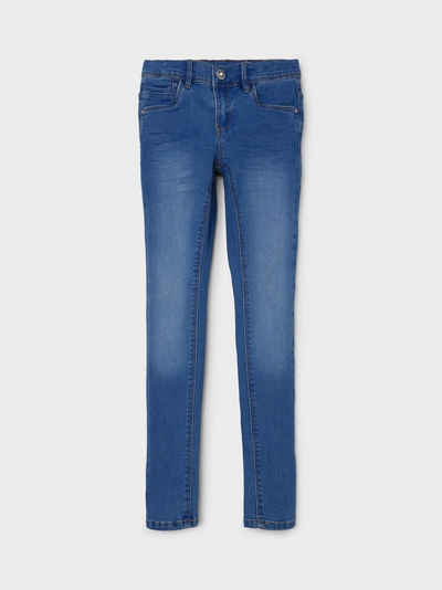 Name It Regular-fit-Jeans Skinny Jeans Denim Hose NKFPOLLY 5546 in Blau