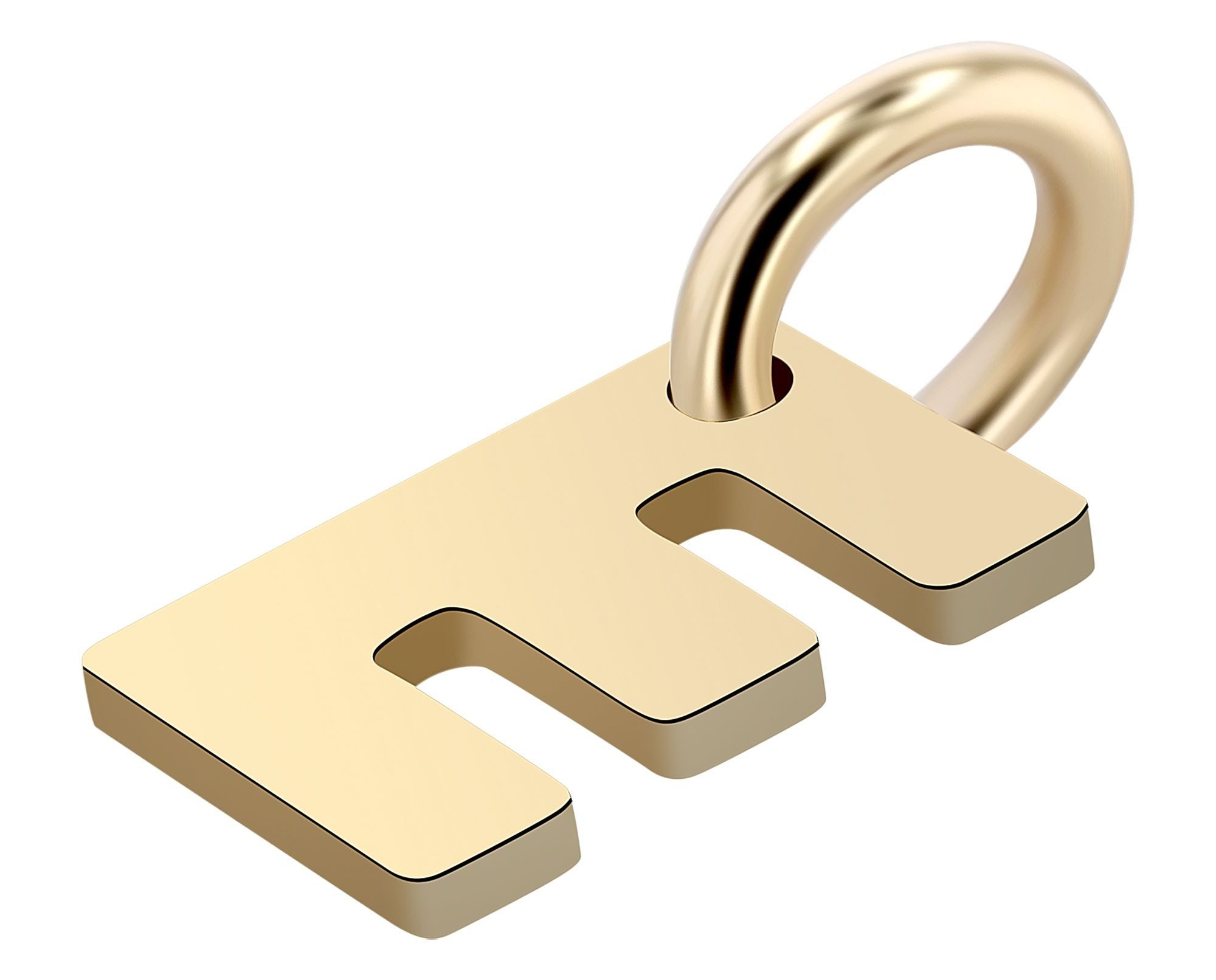 Buchstabenanhänger Anhänger – Buchstabe N Buchstabenanhänger aus 375 Gold