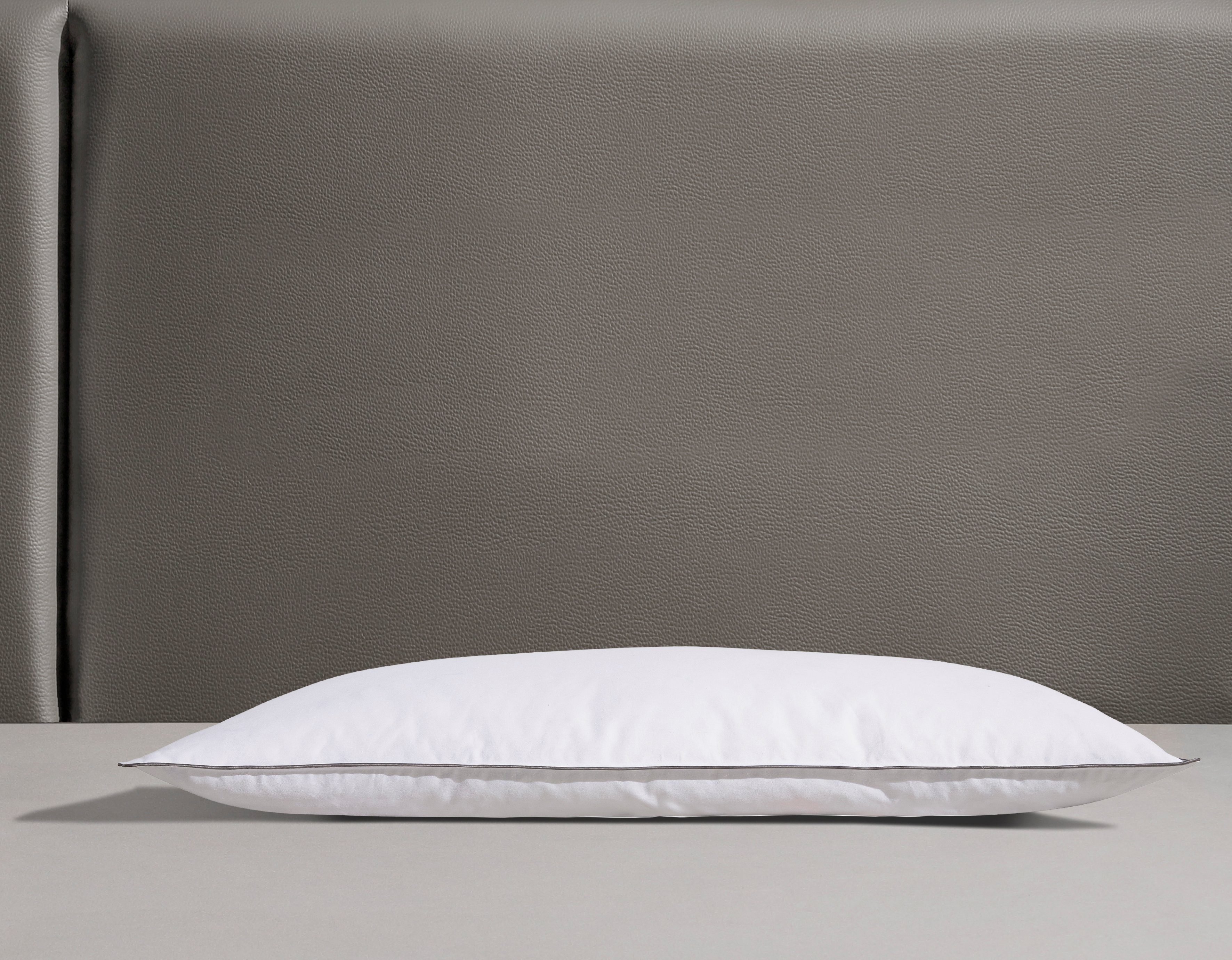 OTTO home Federkopfkissen Sorsele Kopfkissen in 40x80 cm und 80x80 cm, Füllung: 90% Federn & 10% Daunen, Bezug: Baumwolle, Seitenschläfer, Bauchschläfer, Rückenschläfer, Kissen, Made in Germany