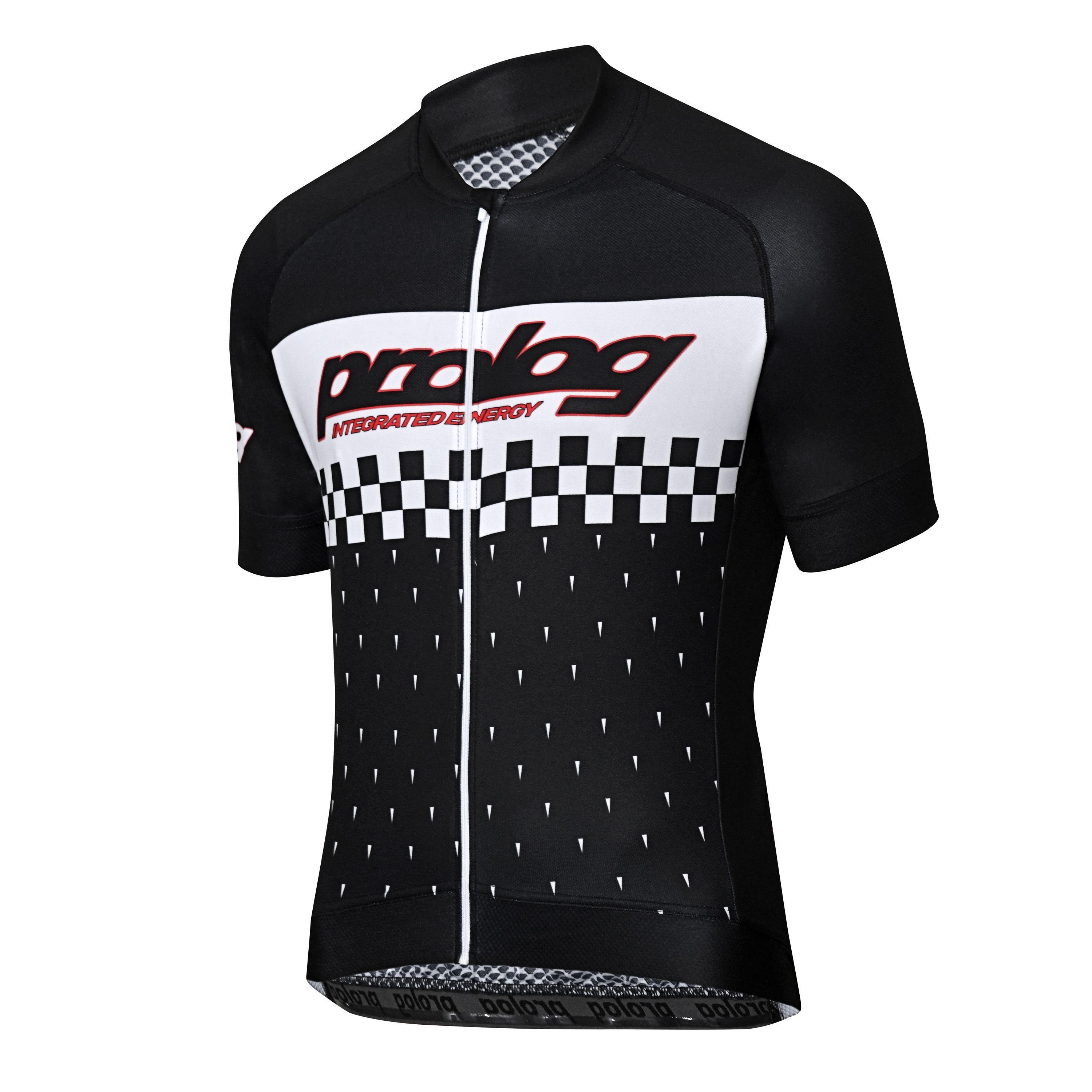 Radtrikot Herren Fahrradtrikot kurzarm „Integrated Energy Black“, slim fit