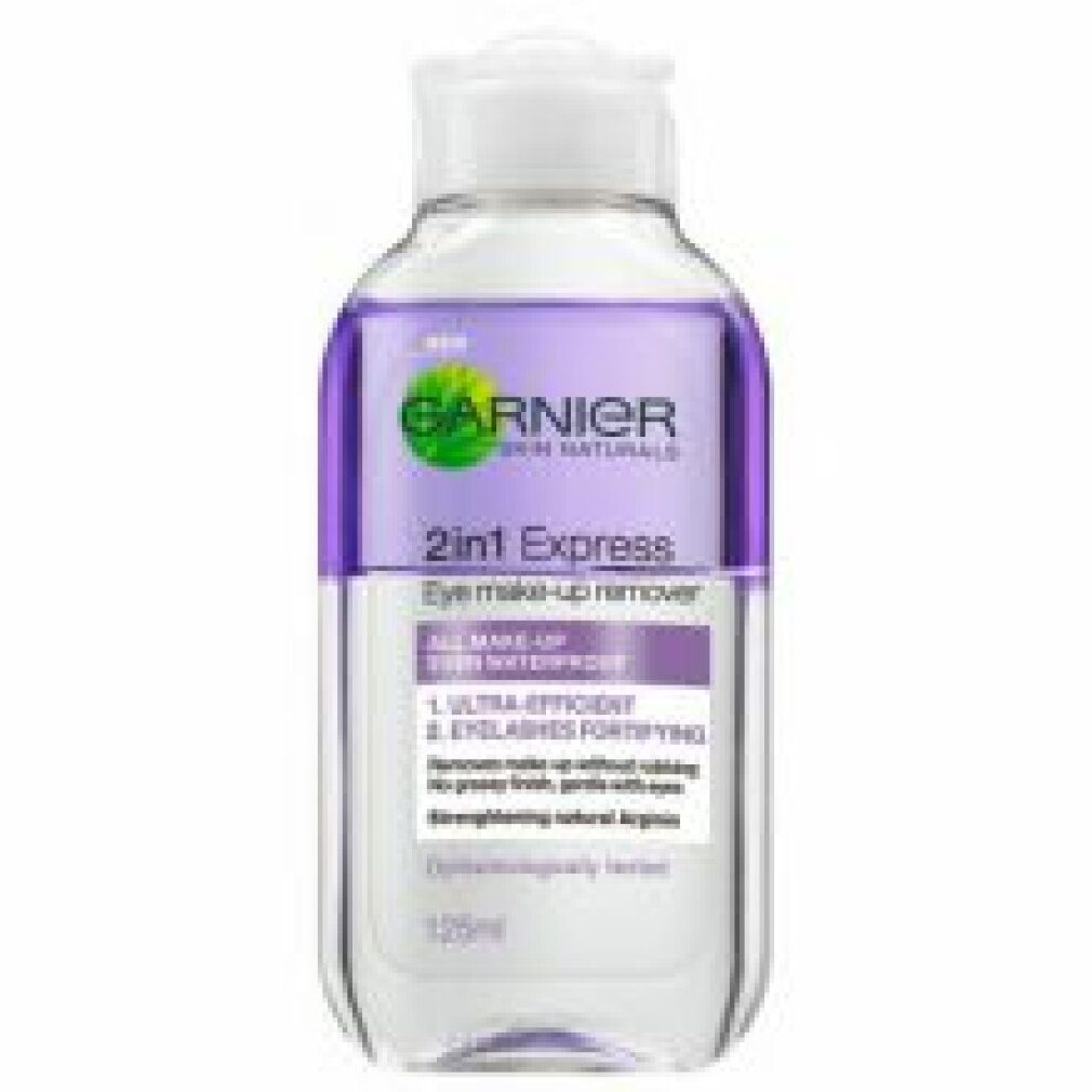GARNIER Make-up-Entferner Garnier Express 2in1 Eye Make-up Remover Cosmetic 125ml | Make-Up-Entferner