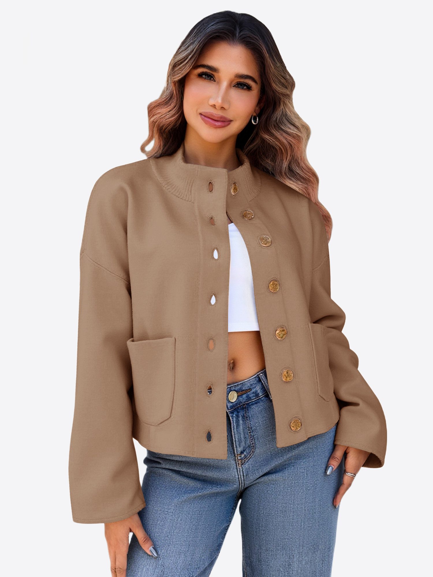 Imily Bela Cardigan Damen Langarm Strickjacke (Packung, 1-tlg., 1per-Pack) günstig online kaufen