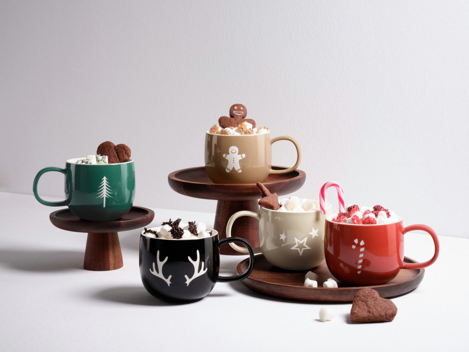 ASA SELECTION Becher Joy Henkelbecher fir tree 10cm, New Bone China