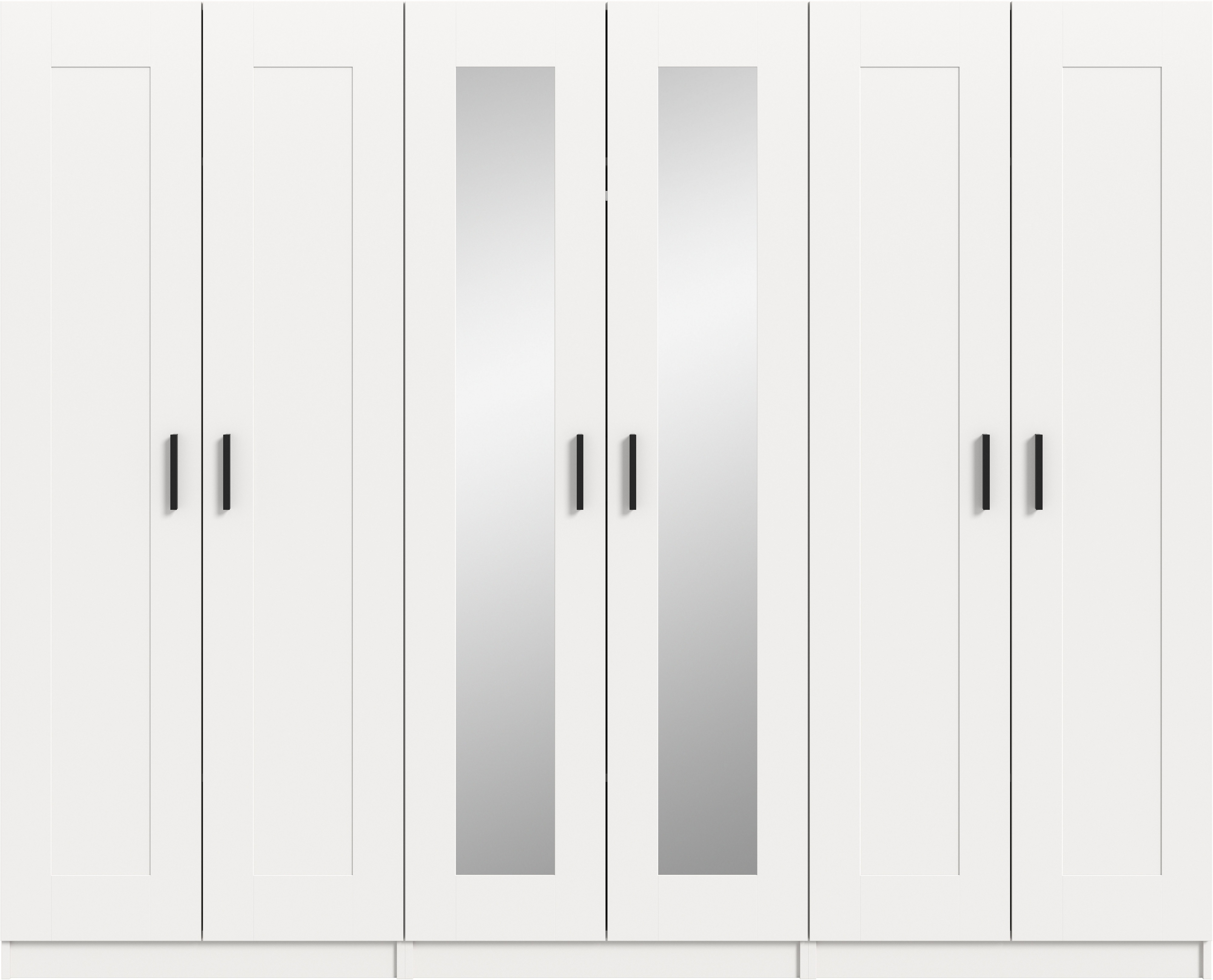 Home affaire Kleiderschrank Farmsen, Schlafzimmerschrank, Garderobe, Schrank (Schrank-Kombi, Schlafzimmer, Garderobenschrank, Flur) Set best. aus: 3 Kleiderschränken, individuell platzierbar