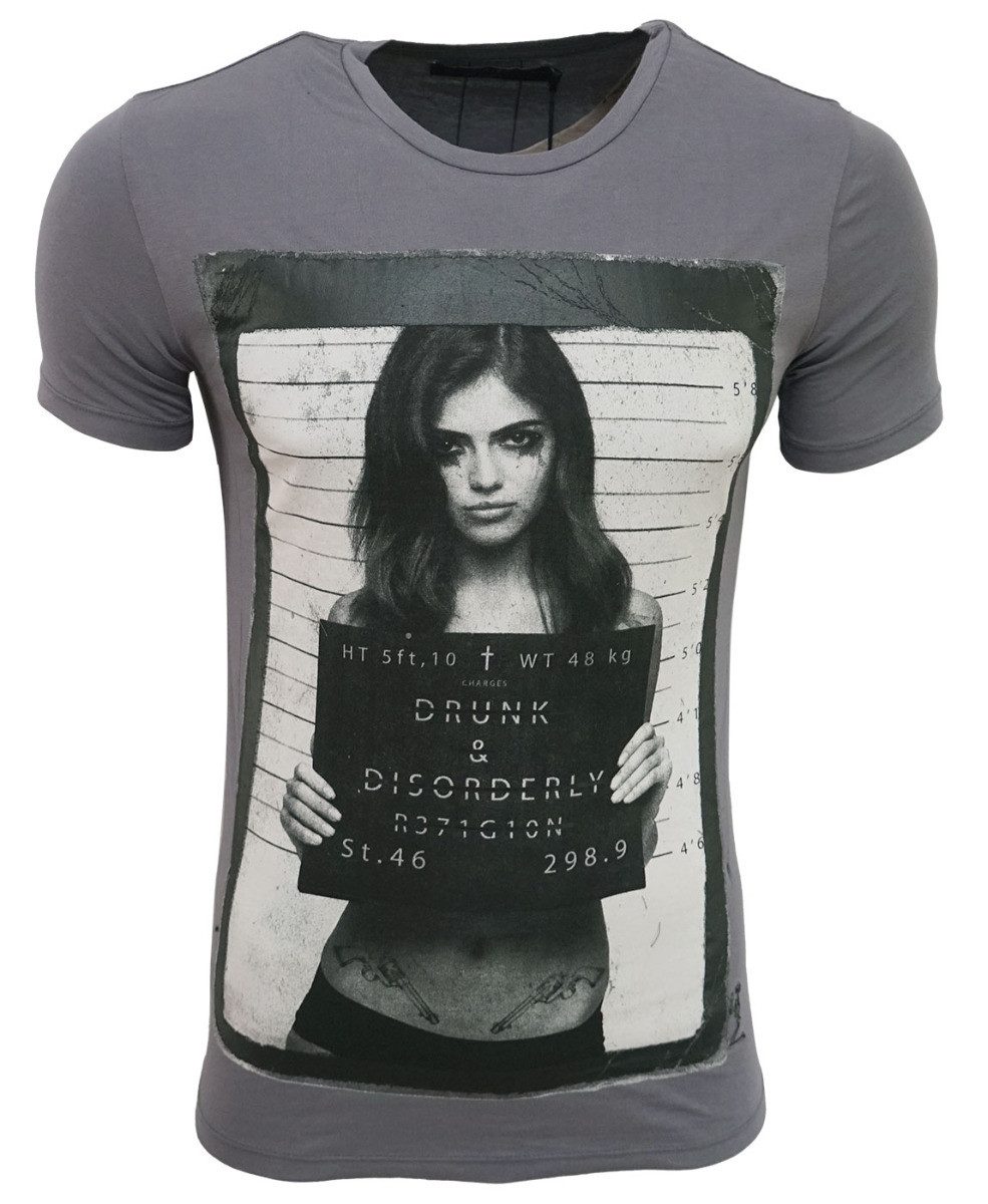 Religion T-Shirt RELIGION Clothing Herren T-Shirt DRUNK AND DISORDERLY-Lila-L