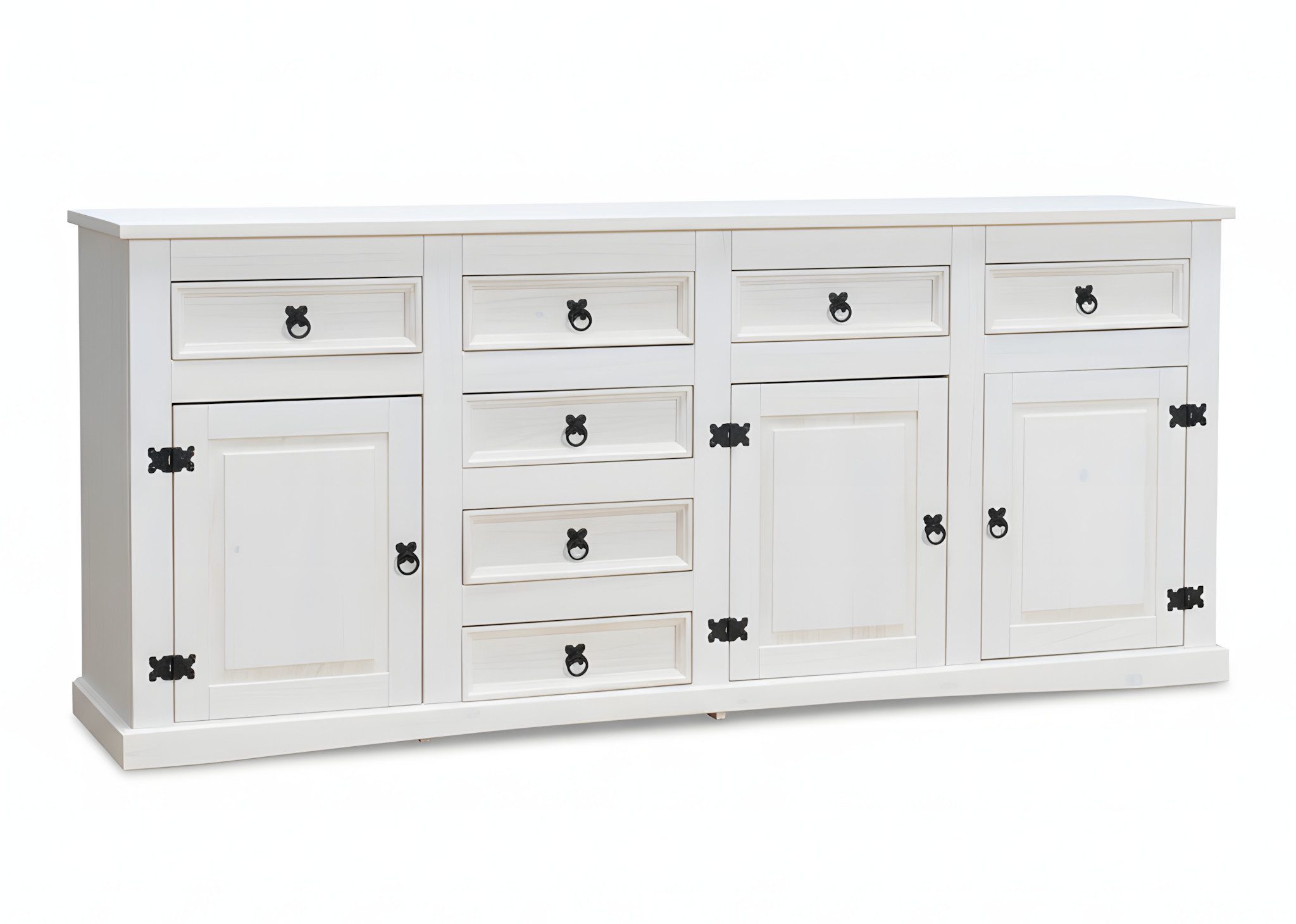 ebuy24 Sideboard New Mexico Sideboard mit 7 Schubladen und 3 Türen