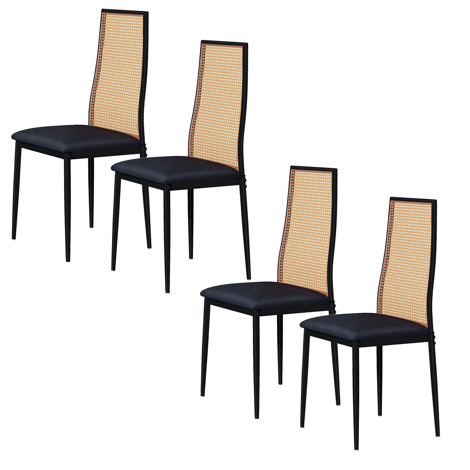 FUROKOY Stuhl Esszimmerstuhl Rattanstuhl Küchenstühle mit günstig online kaufen