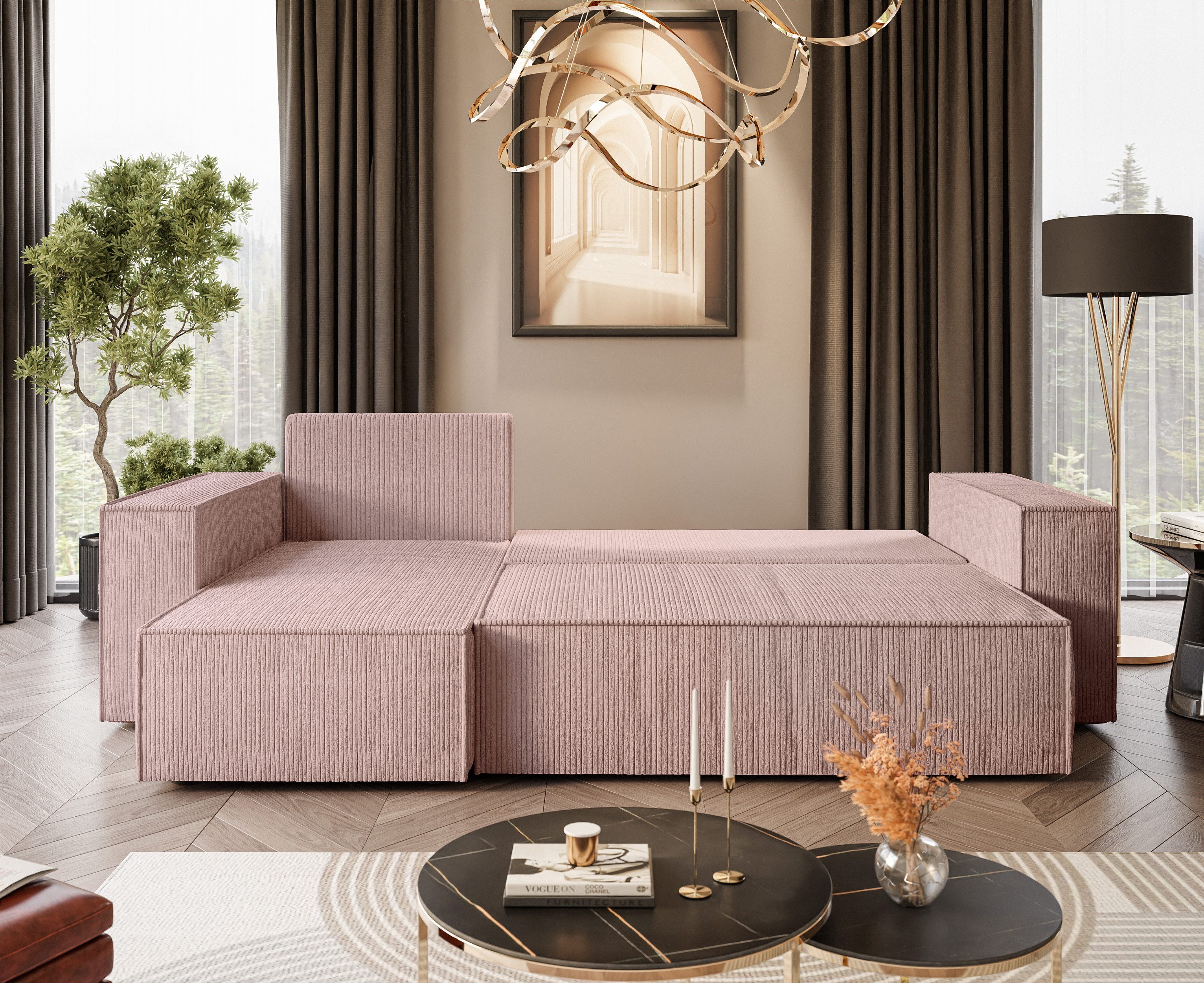 Lookway Ecksofa Gepolstertes CARLOS L-Form, Schlaffunktion günstig online kaufen