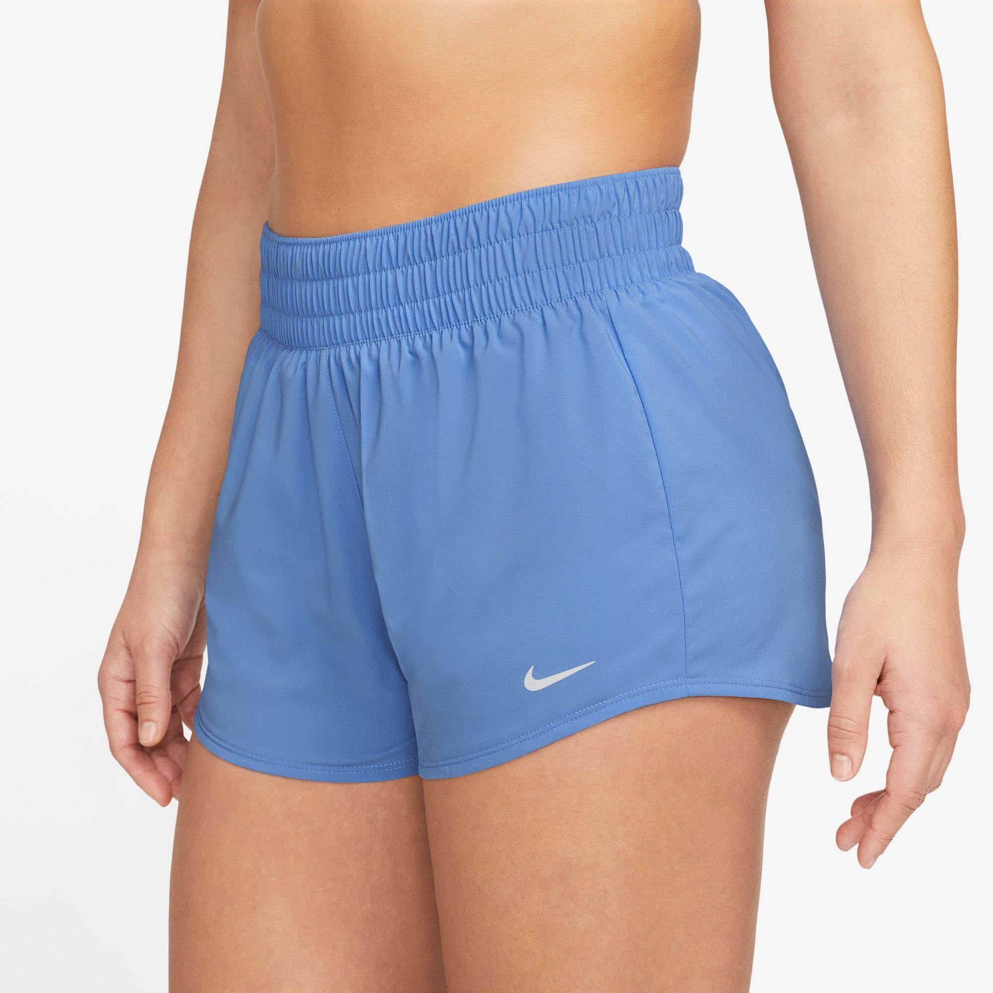 Nike Trainingsshorts DRI-FIT ONE SHORTS MID-RISE WOMEN'S BRIEF-LINED SILV POLAR/REFLECTIVE