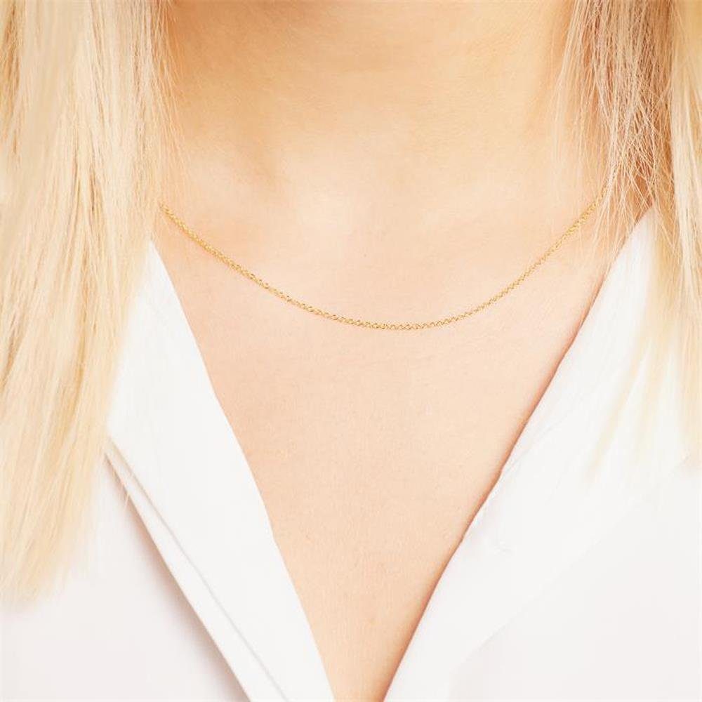 Unique Goldkette Ankerkette aus 375er Go...