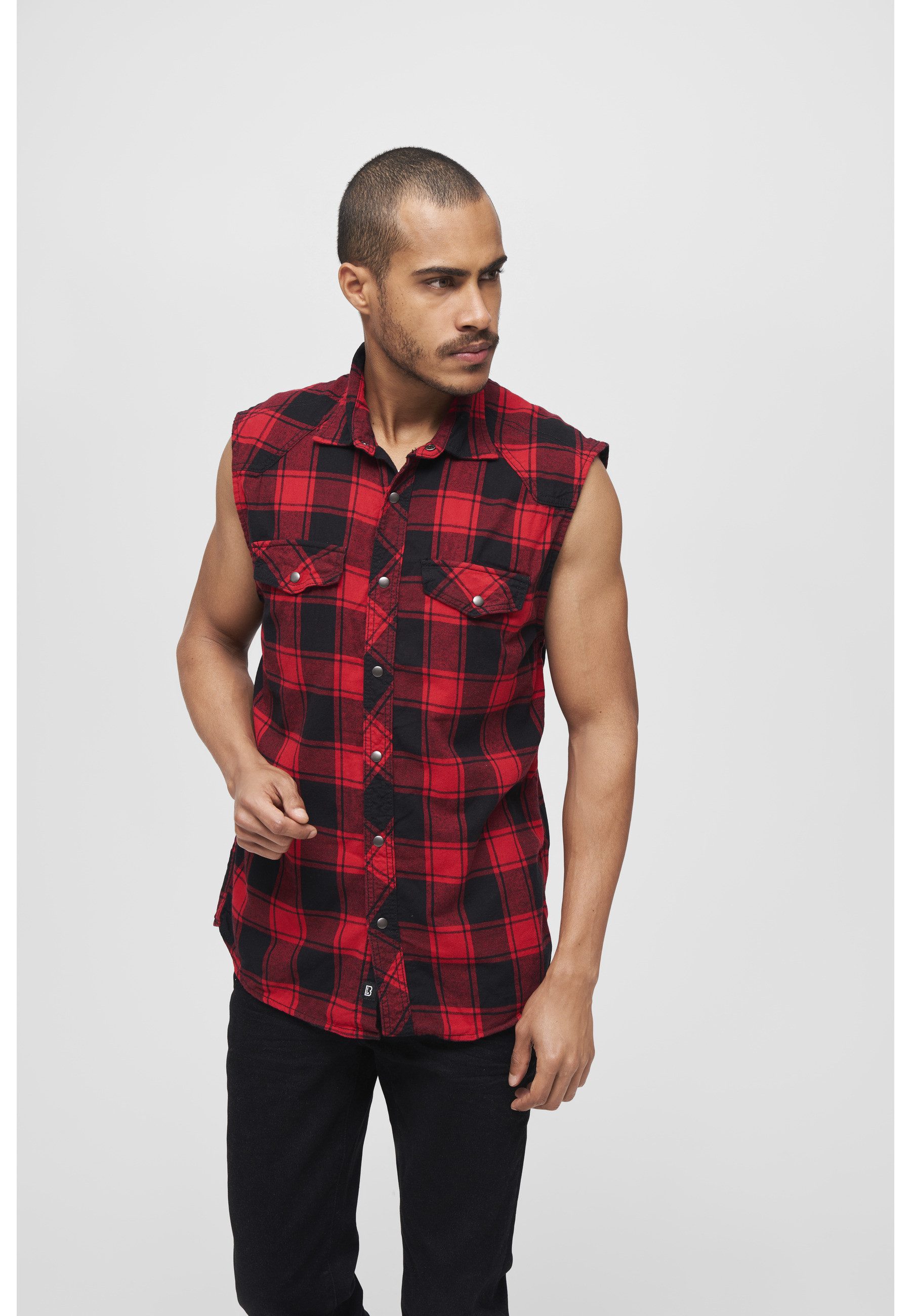 Brandit Jerseyweste Brandit Herren Checkshirt Sleeveless (1-tlg)