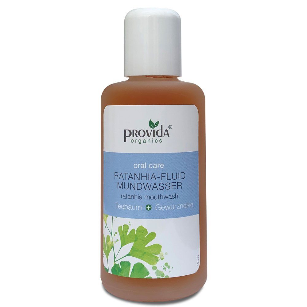 Provida Organics Mundwasser Provida Ratanhia fluid, Braun, 100 ml