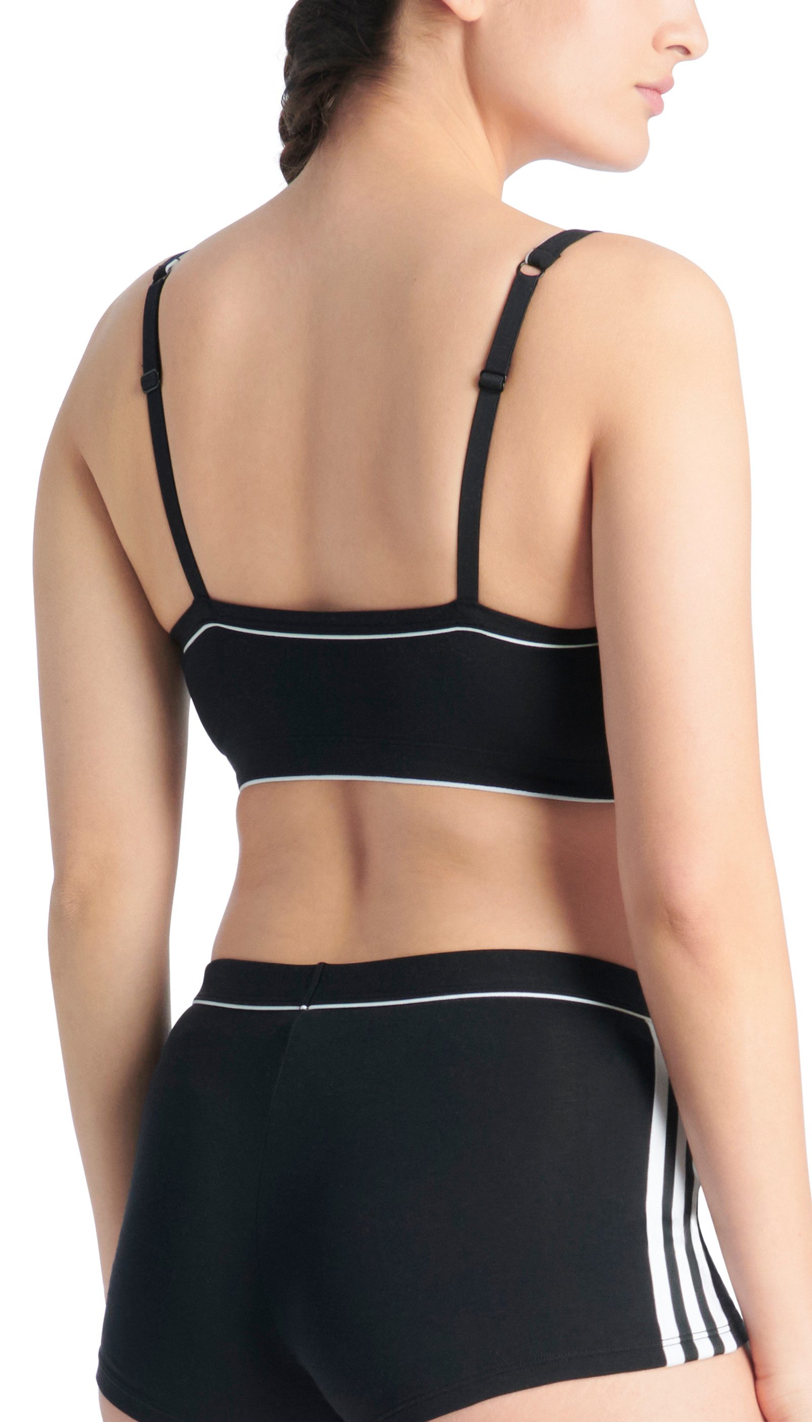 adidas Originals Bralette Comfort Flex Cotton atmungsaktiv, Baumwollmix, herausnehmbare Pads, elastisch