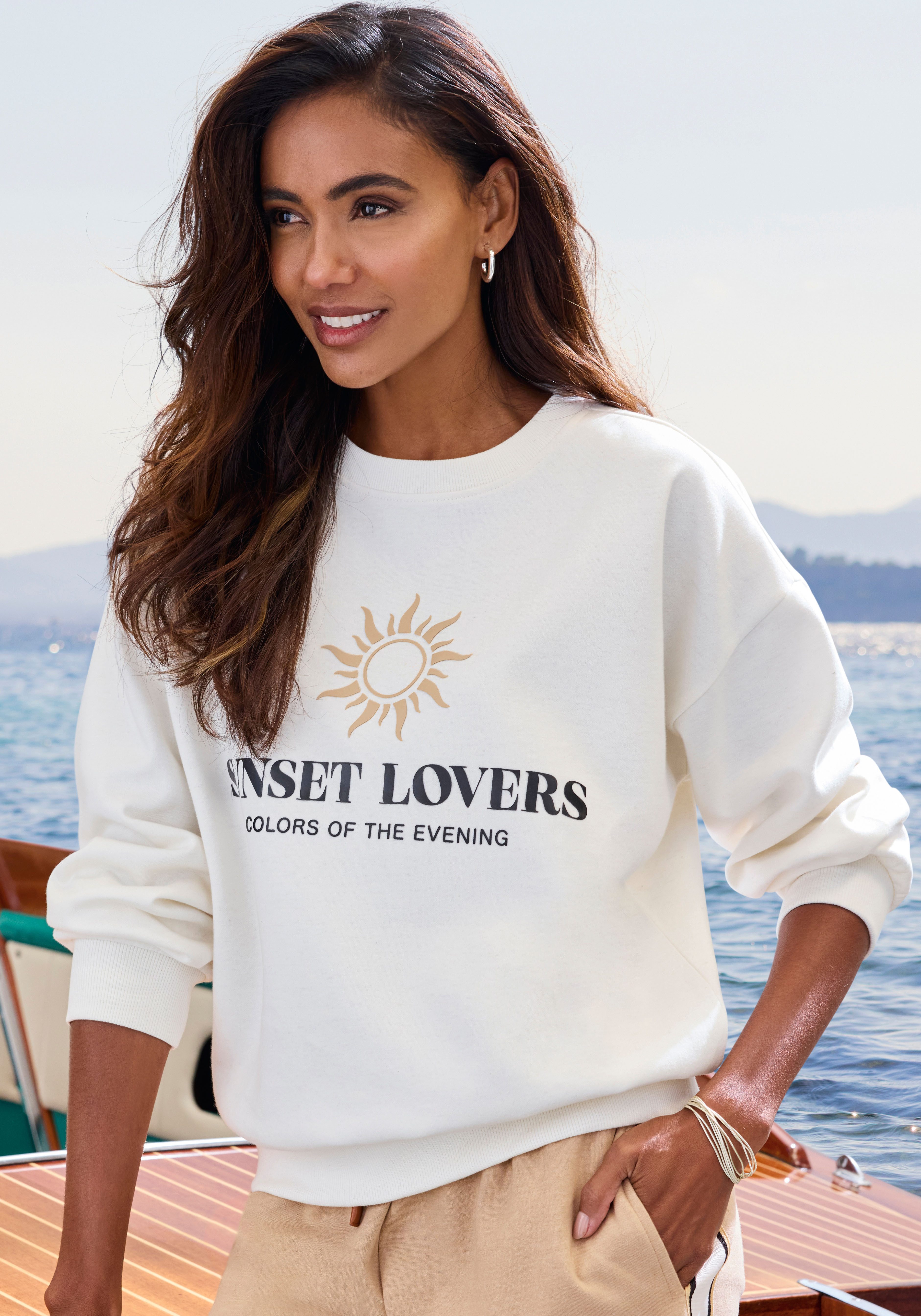 H.I.S Sweatshirt mit großem Front-Print, Loungewear