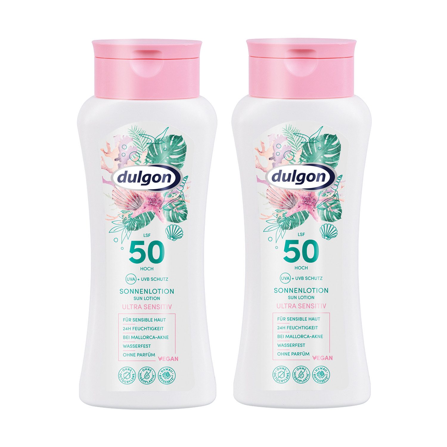 Sonnenschutzcreme Sonnenlotion Ultra Sensitiv LSF 50, wasserfest, vegan, 400ml