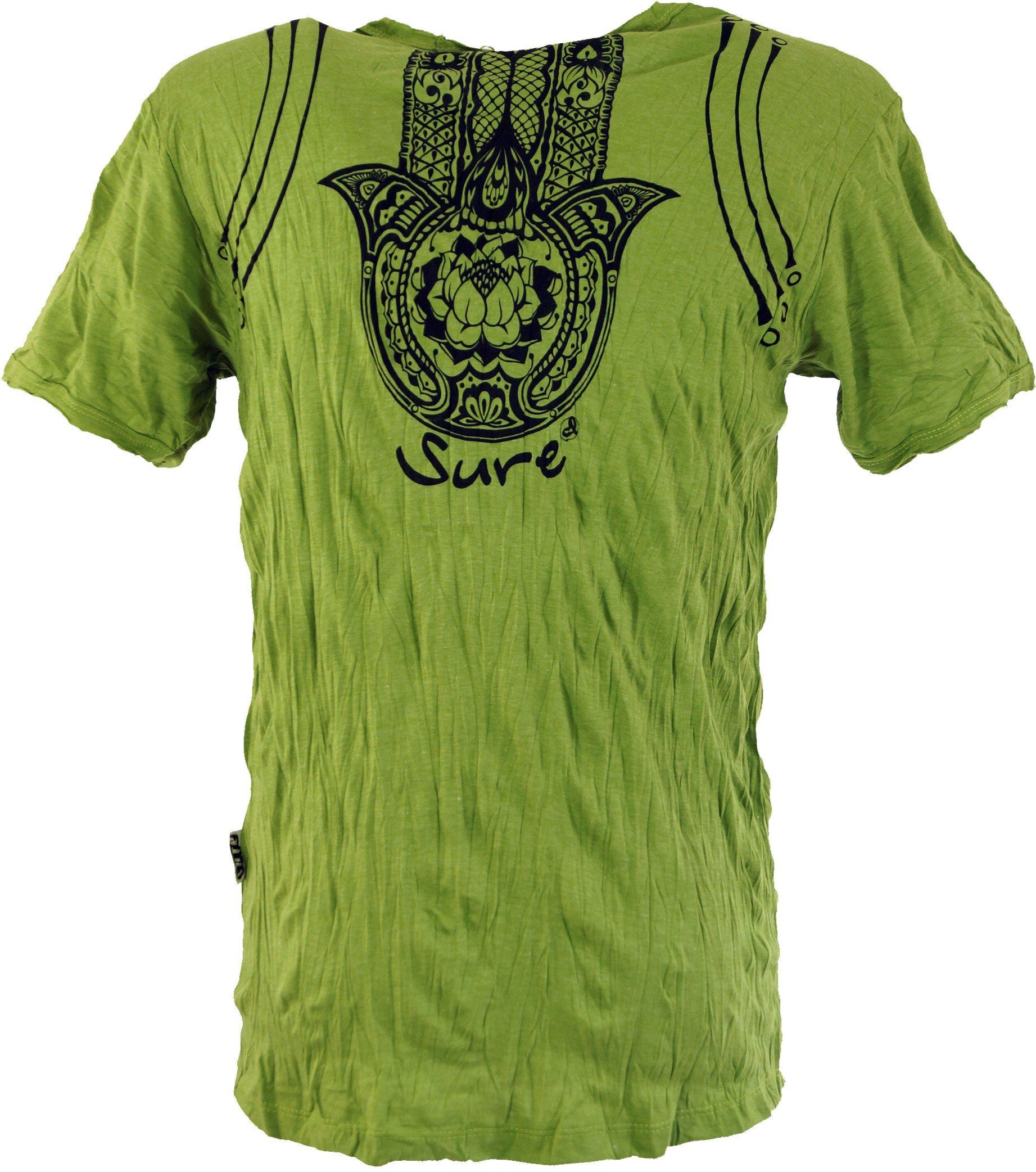 T-Shirt Sure Goa Festival, Guru-Shop T-Shirt Style, lemon Fatimas - Hand alternative Bekleidung