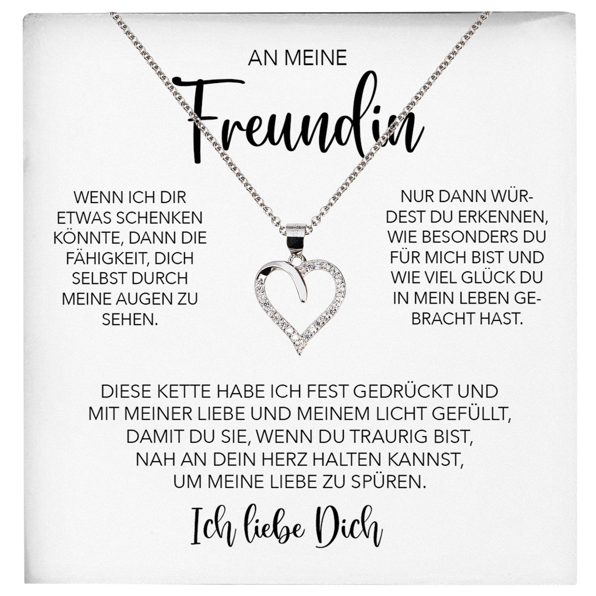 Schmuckset Ich Liebe Dich Geschenk Freundin Valentinstag Frauen Halskette Collier