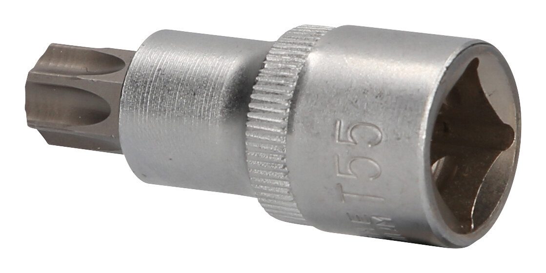 Brilliant Tools Torx-Bit, 1/2" Stecknuss, mit Stirnlochbohrung, TB55