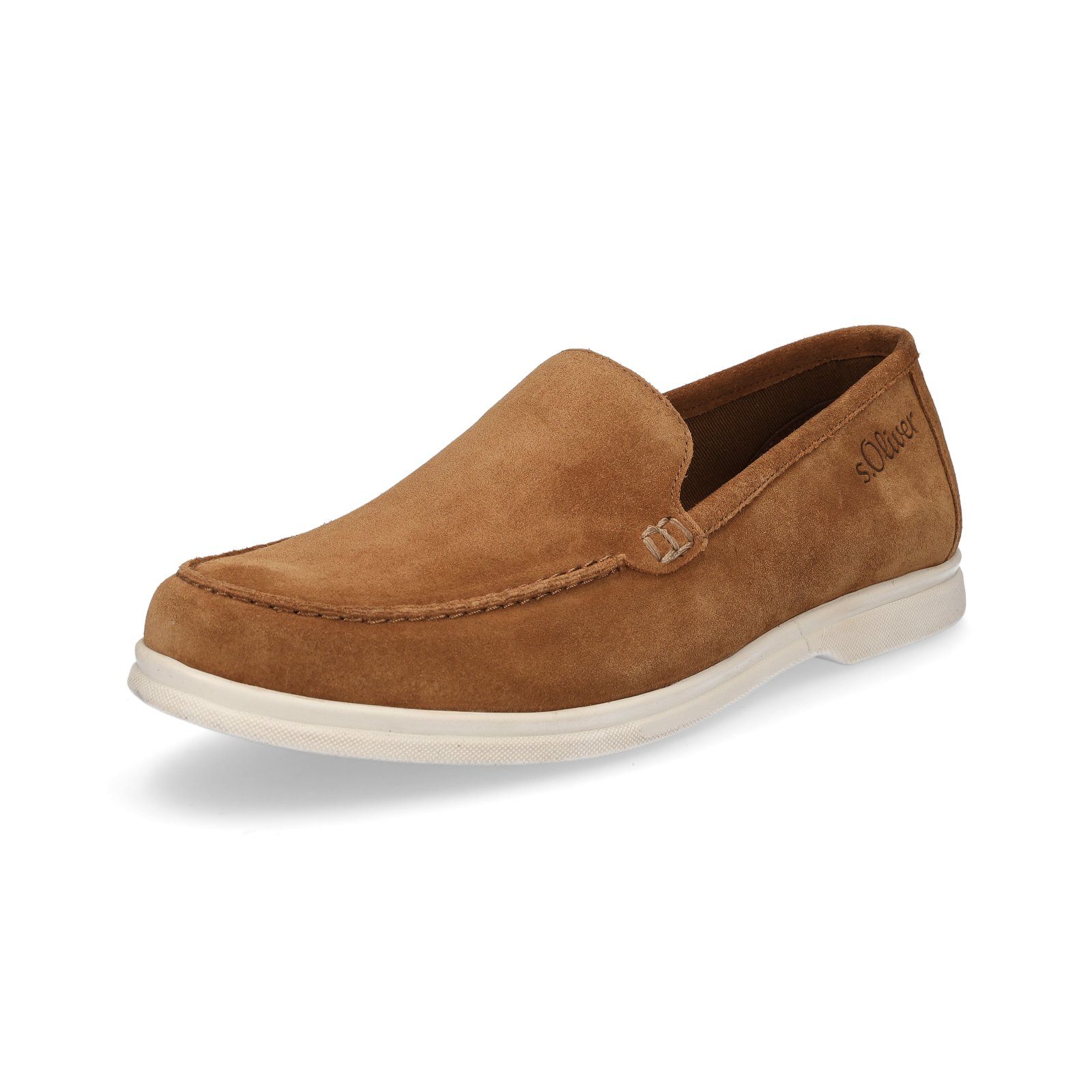 s.Oliver s.Oliver Herren Leder Slipper cognac braun Slipper