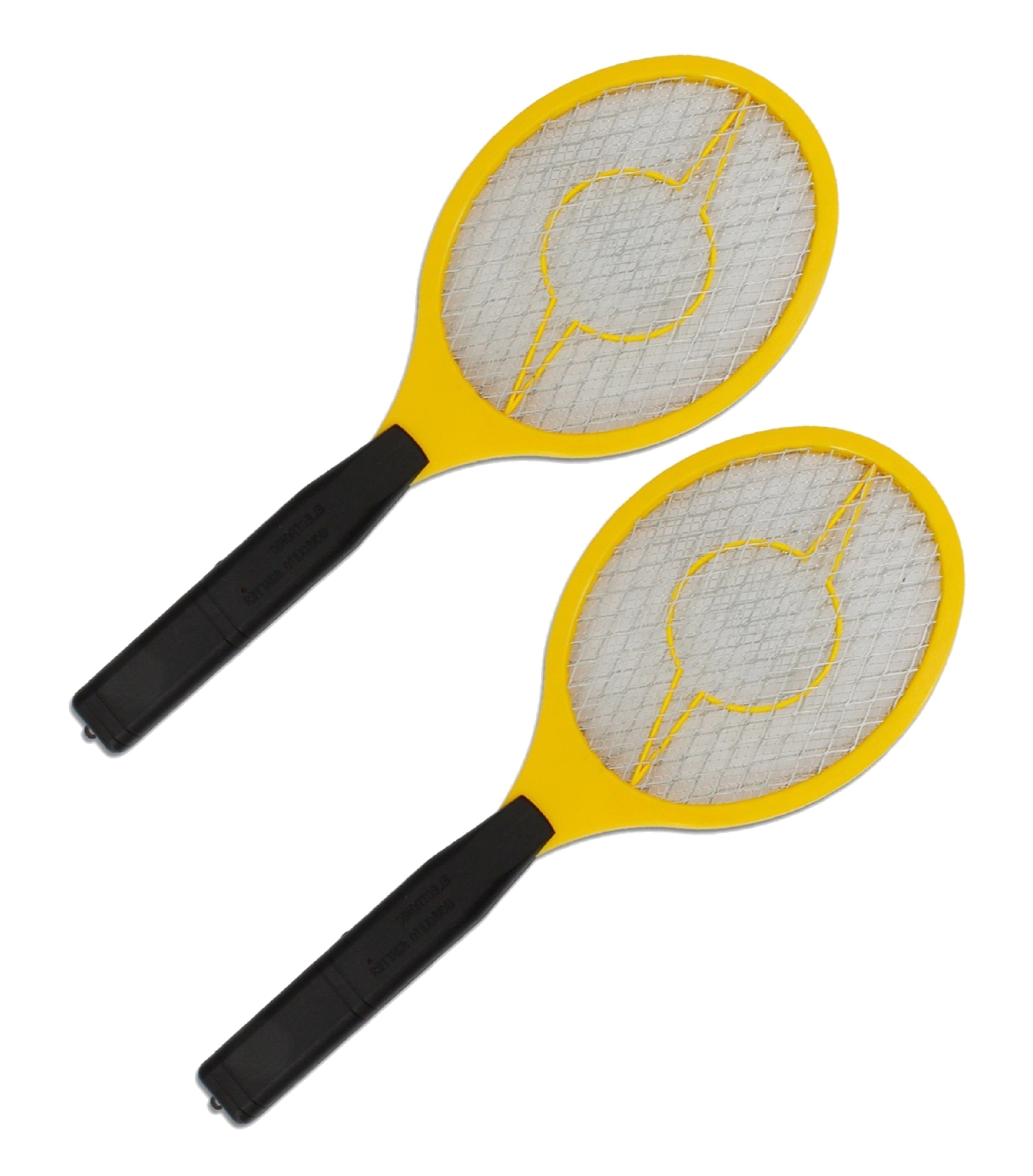 - Set - Insektenjäger Mückenfänger - Fliegenschläger – Mückenjäger - 2X – Batterie Fliegenklatsche 2er St), elektrische FL2004-2 Spinnenfänger (2 Volt Fliegenfänger – 1.5 Betrieb Obstfliegenfänger TRANGO mit Moskitonetz - AA