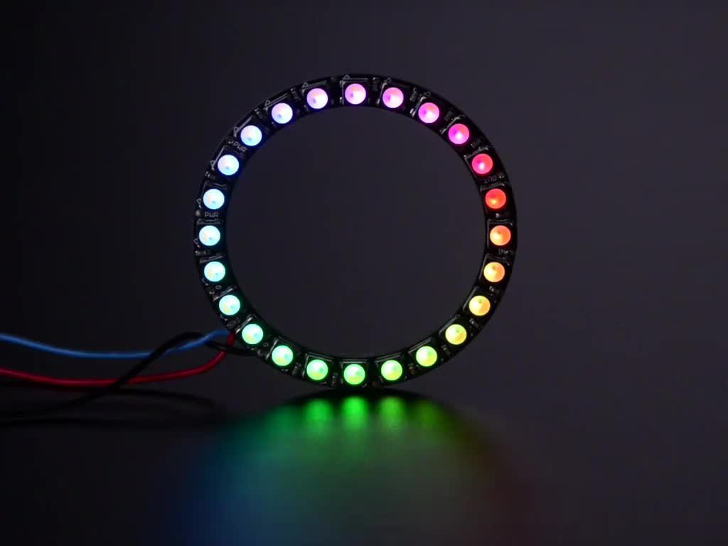 LED-Streifen Adafruit NeoPixel Ring - 24 x 5050 RGBW LEDs mit integrierten