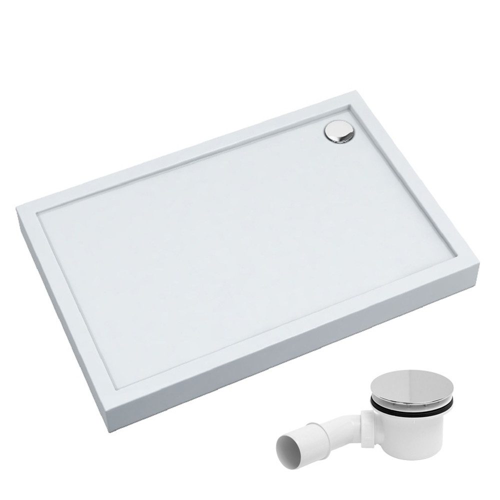 Aquabad® Duschwanne Komplettset ULTIMA Smooth White, günstig online kaufen