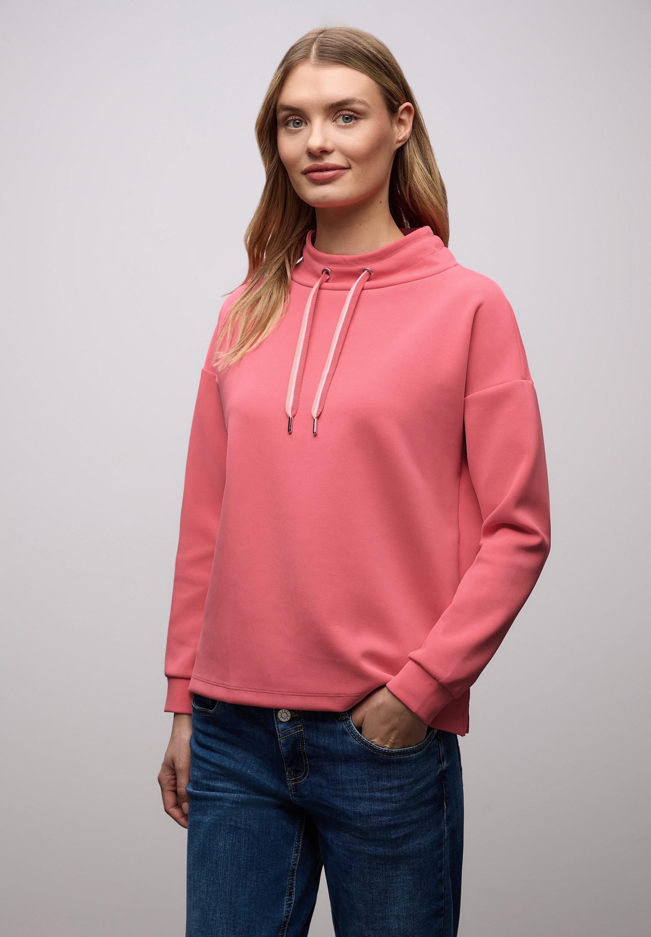 STREET ONE Langarmshirt im Silk Look günstig online kaufen