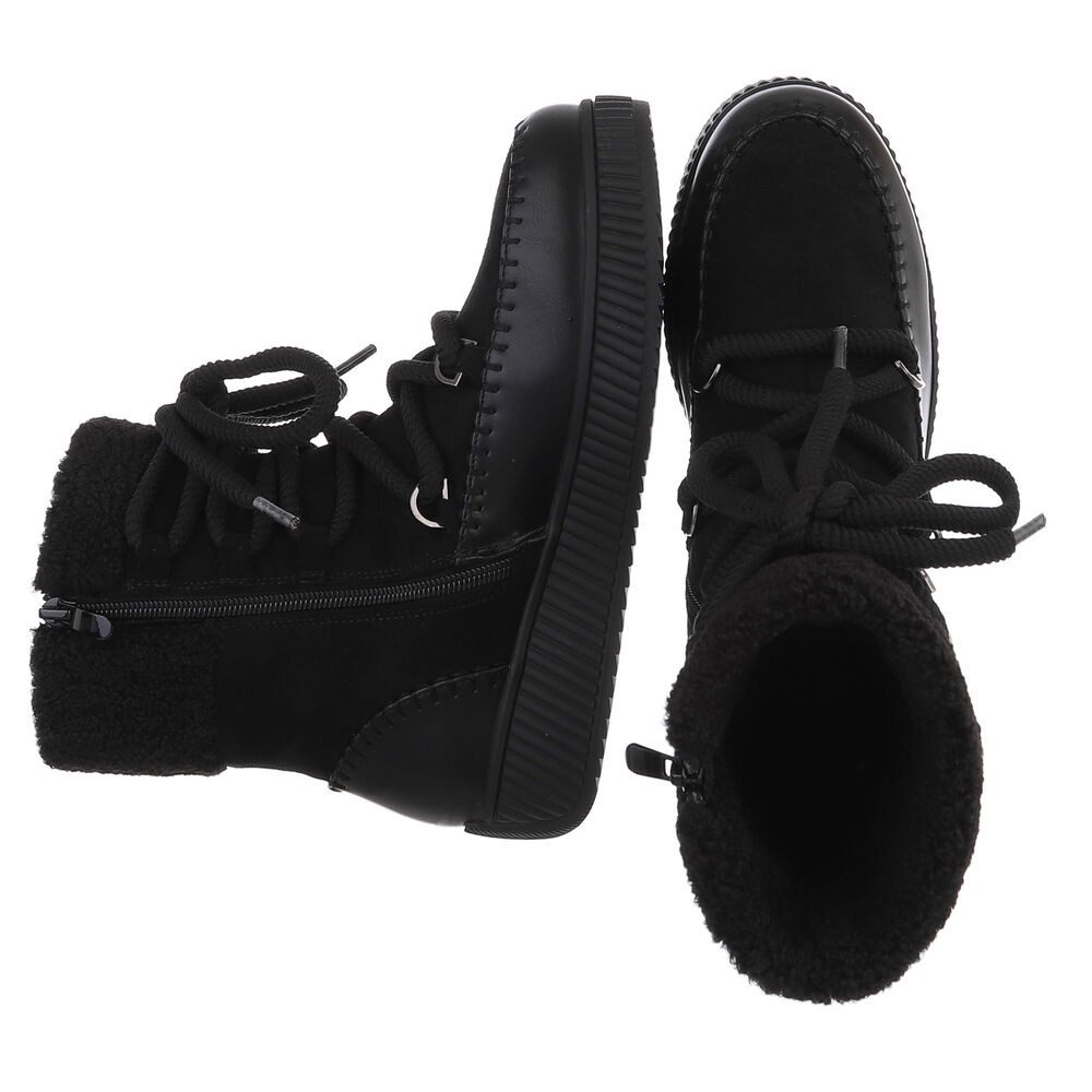 Ital-Design Damen Winterstiefel mit gefüttertem Schaft und rutschfester Soh günstig online kaufen